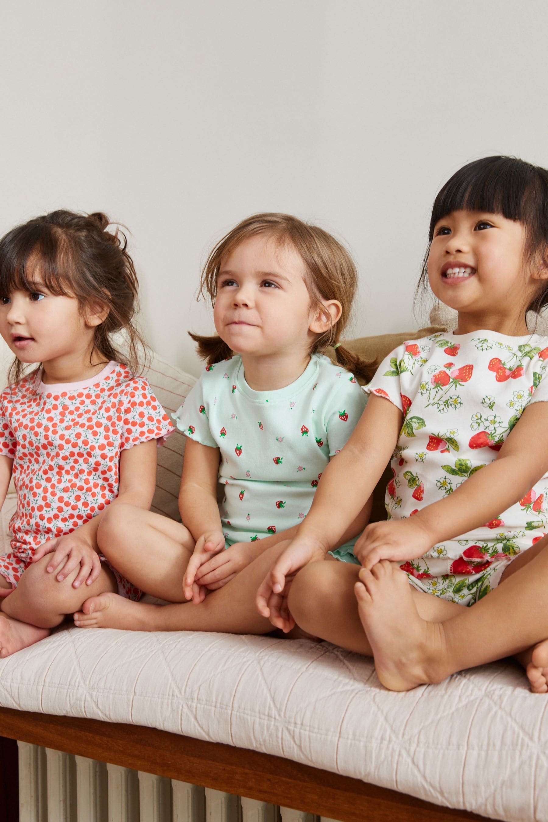 Multi Cherry Short Pyjamas 3 Pack (9mths-16yrs)