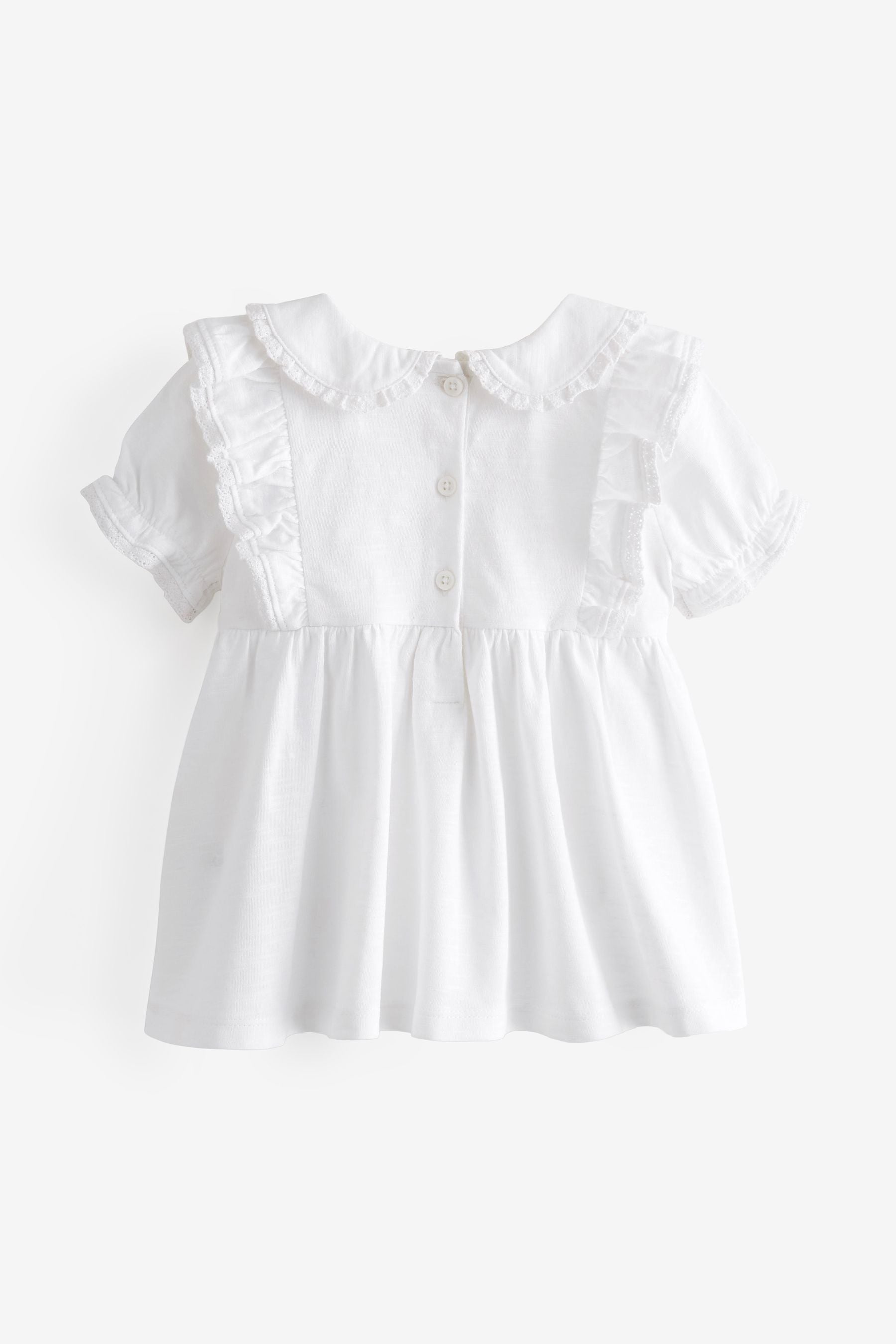 White Collar Frill Blouse (3mths-7yrs)