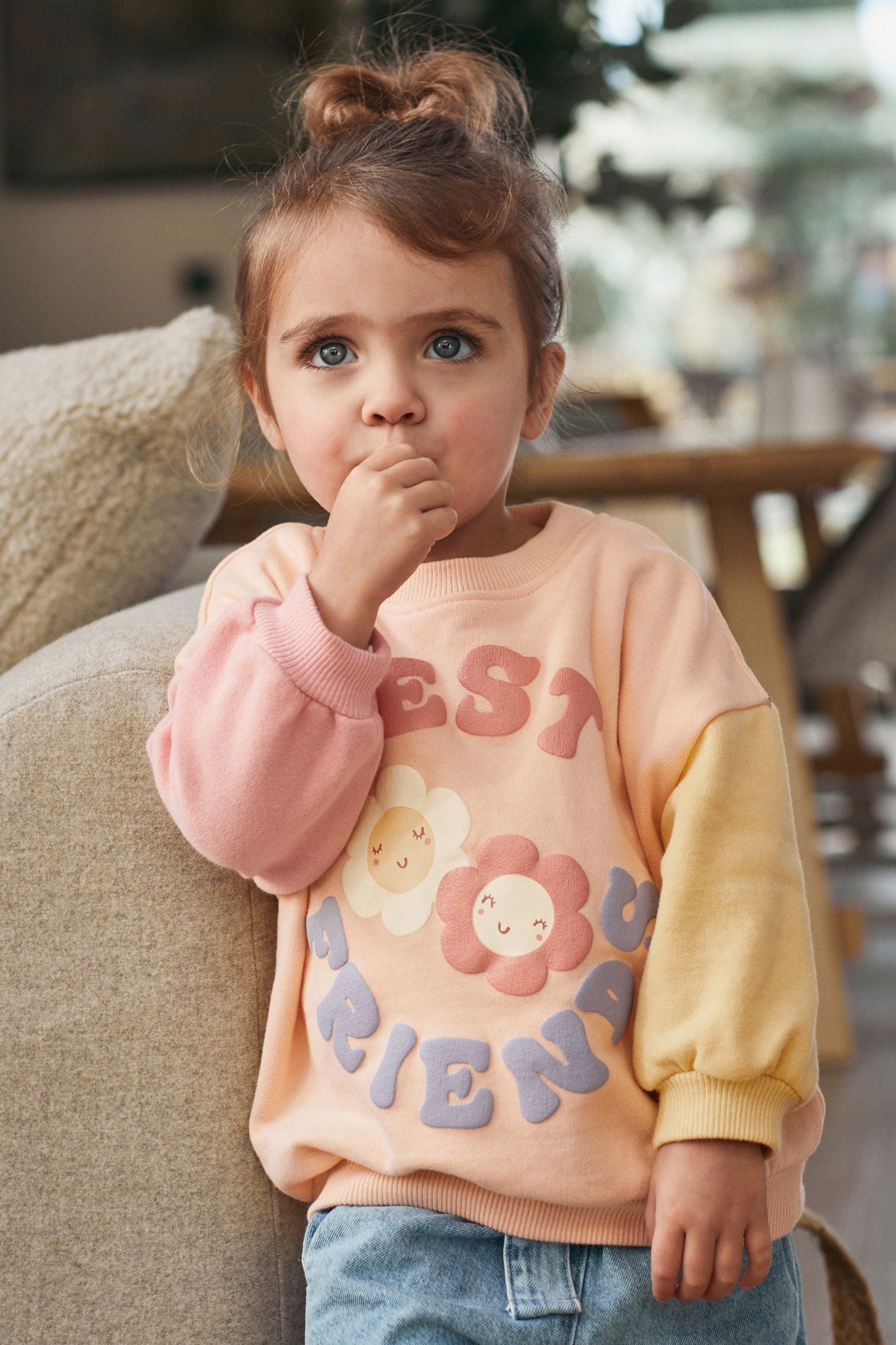 Pink Slogan Sweatshirt (3mths-7yrs)