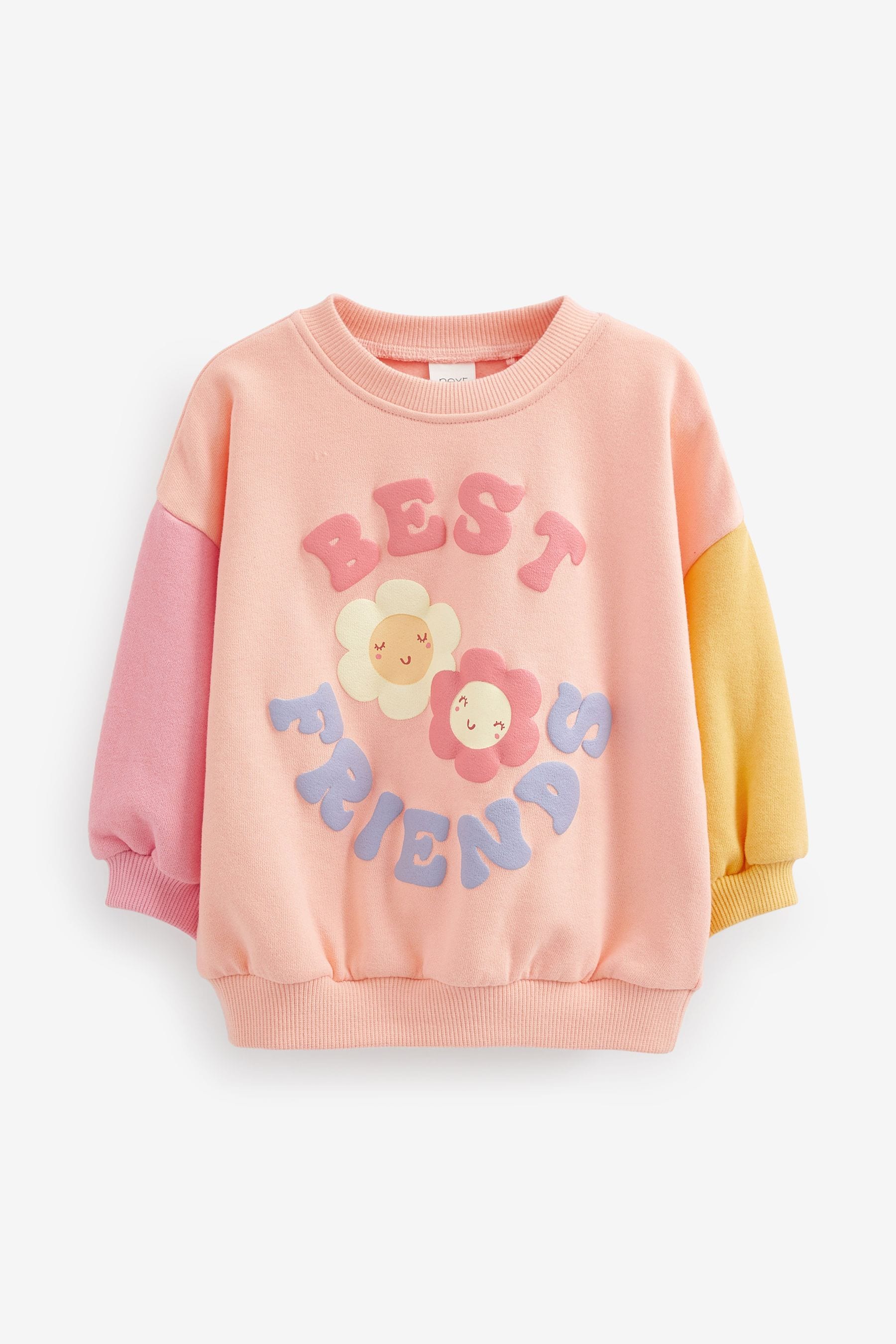 Pink Slogan Sweatshirt (3mths-7yrs)