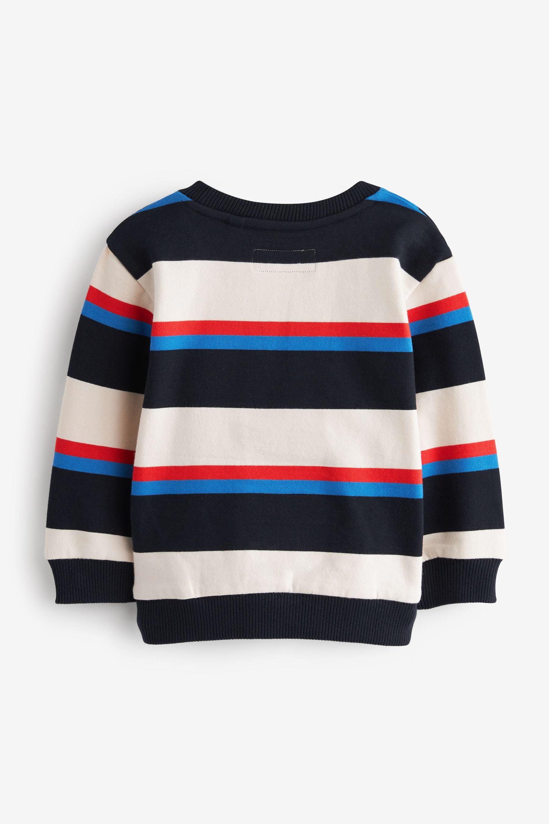 Navy and White Stripe Long Sleeve Sweatshirt (3mths-7yrs)