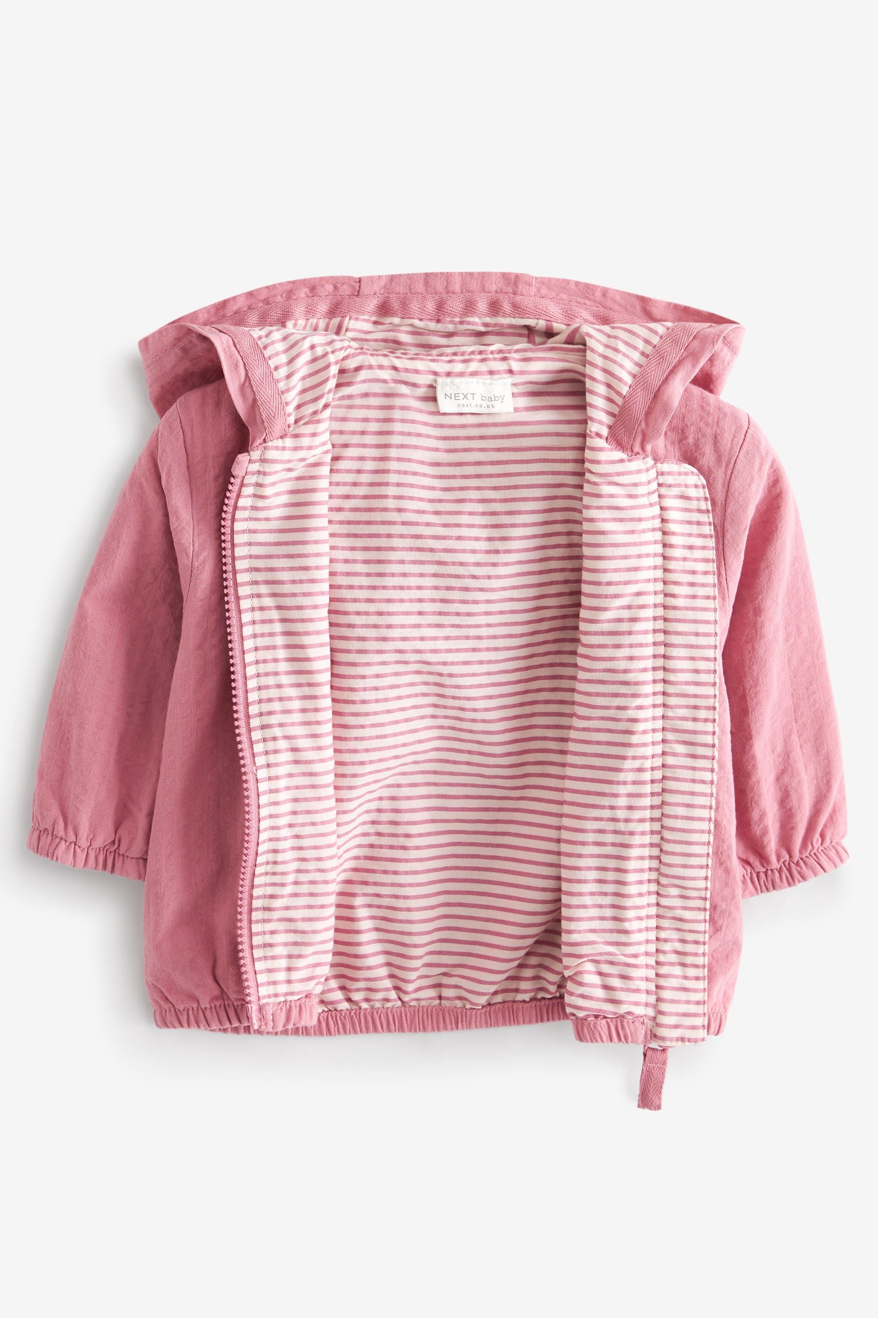 Pink Lightweight Crinkle Baby Jacket (0mths-2yrs)