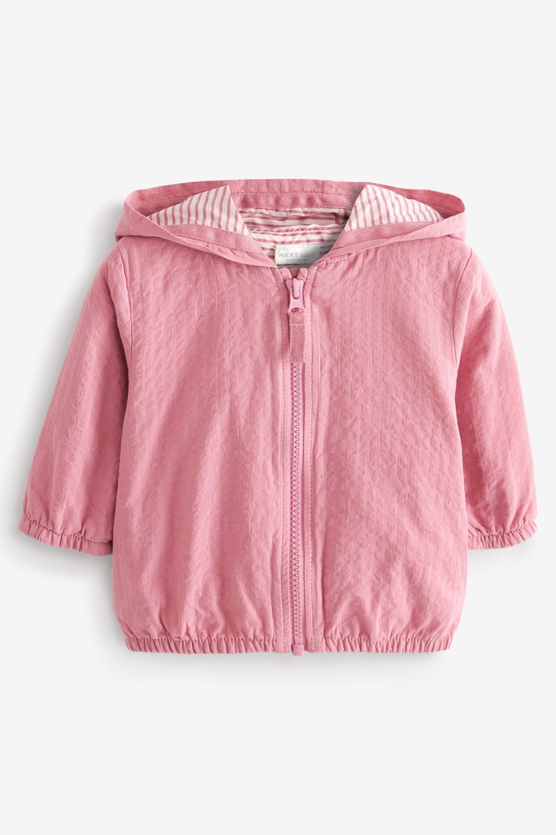 Pink Lightweight Crinkle Baby Jacket (0mths-2yrs)