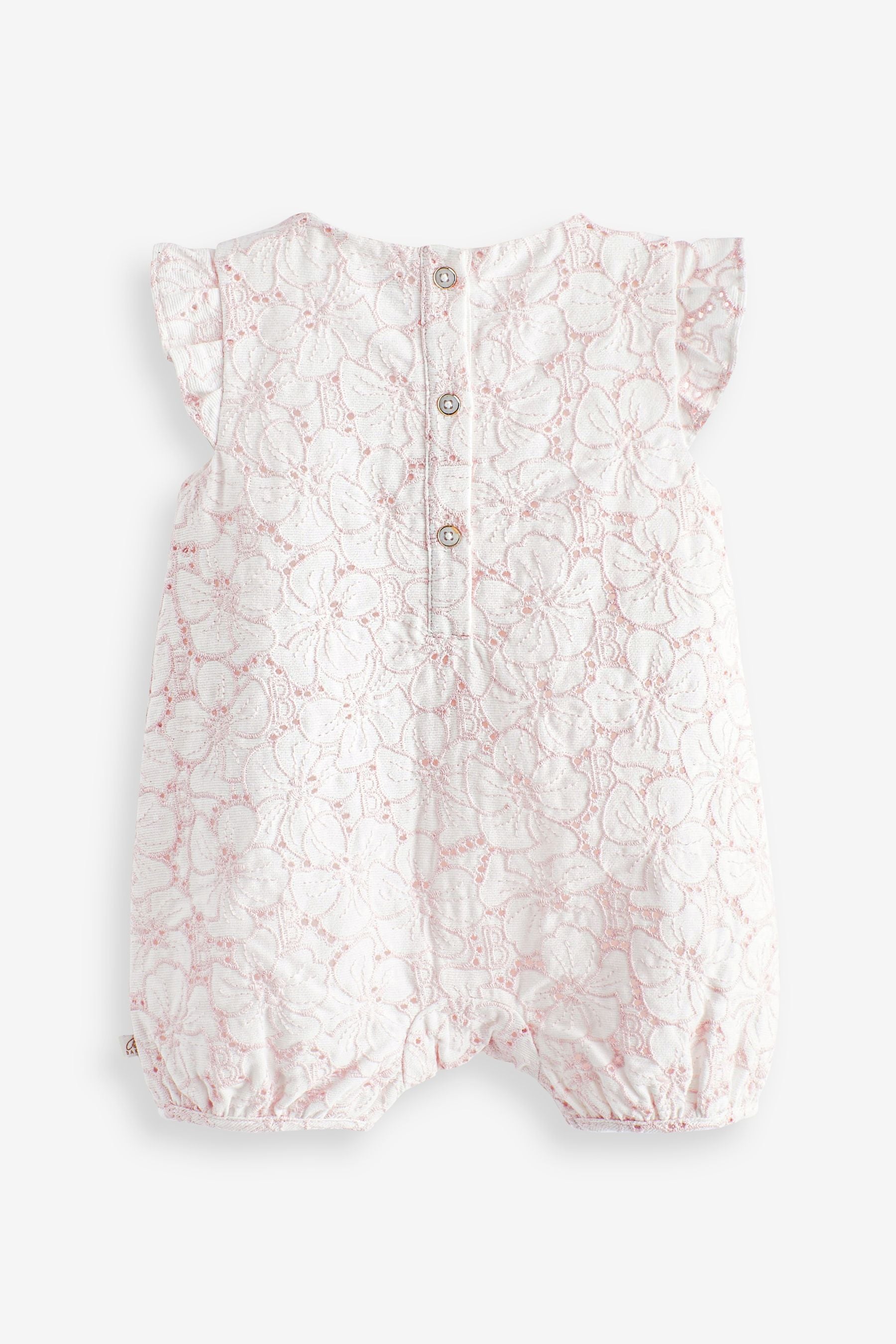 Pink Baker by Ted Baker Pink Baker Branded Broderie Romper