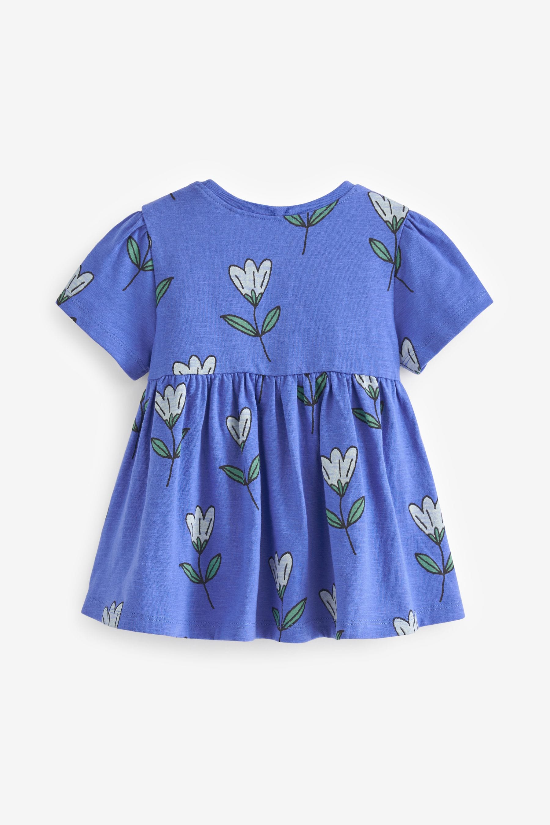 Cobalt Blue Tulip Cotton T-Shirt (3mths-7yrs)