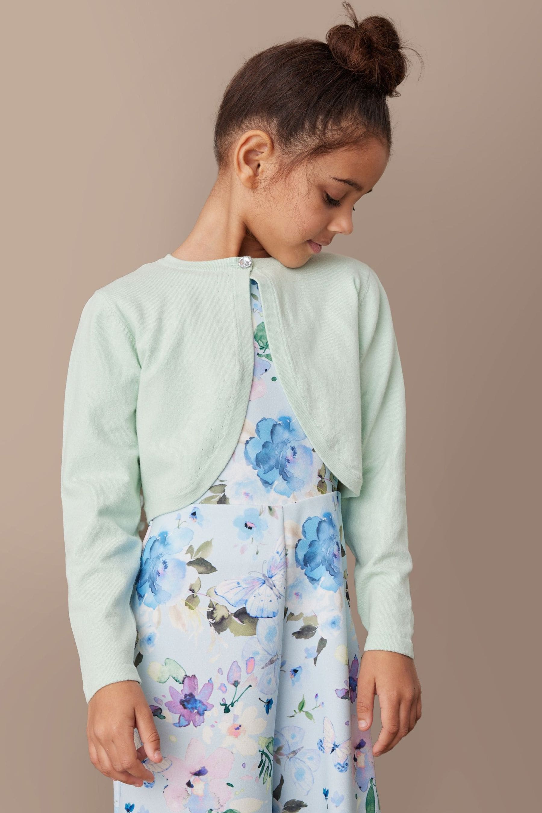 Mint Green Occasion Shrug (3mths-16yrs)