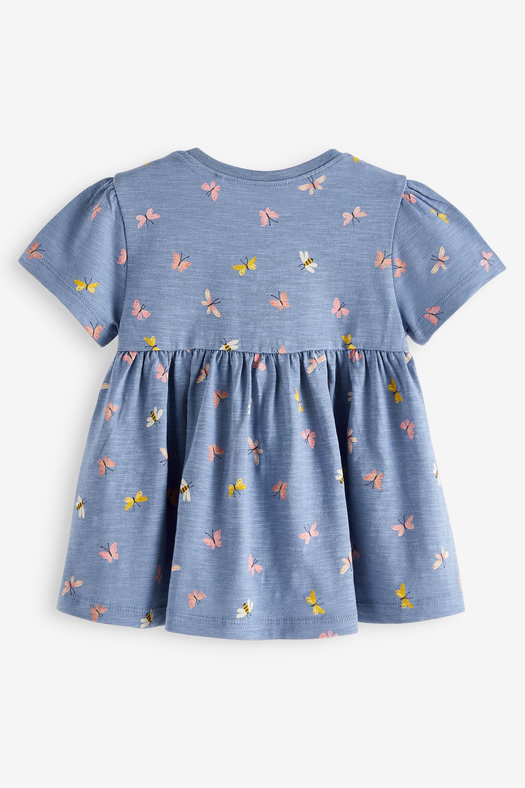 Blue Butterfly Cotton T-Shirt (3mths-7yrs)