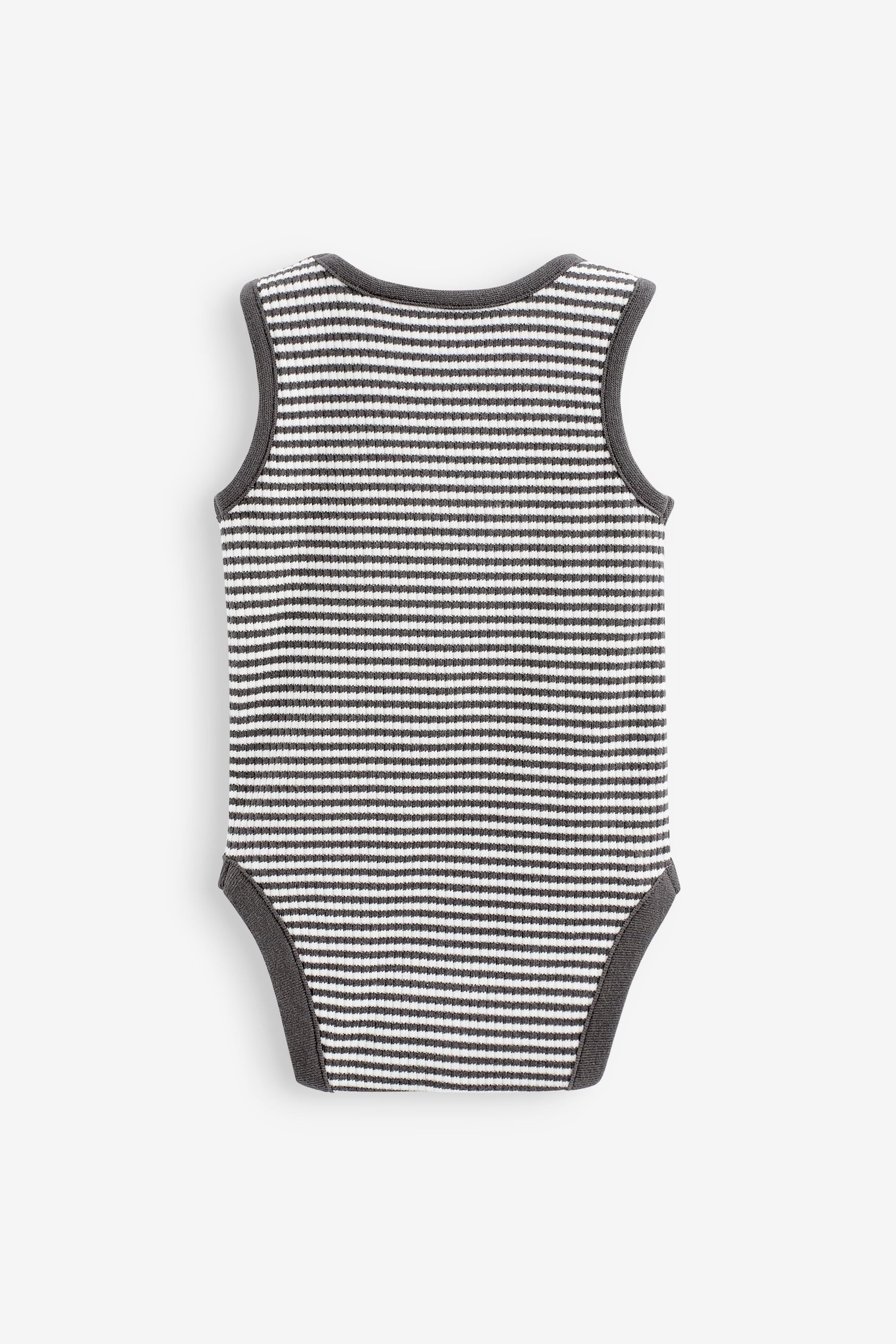 Monochrome Baby 3 Pack Vest Bodysuits