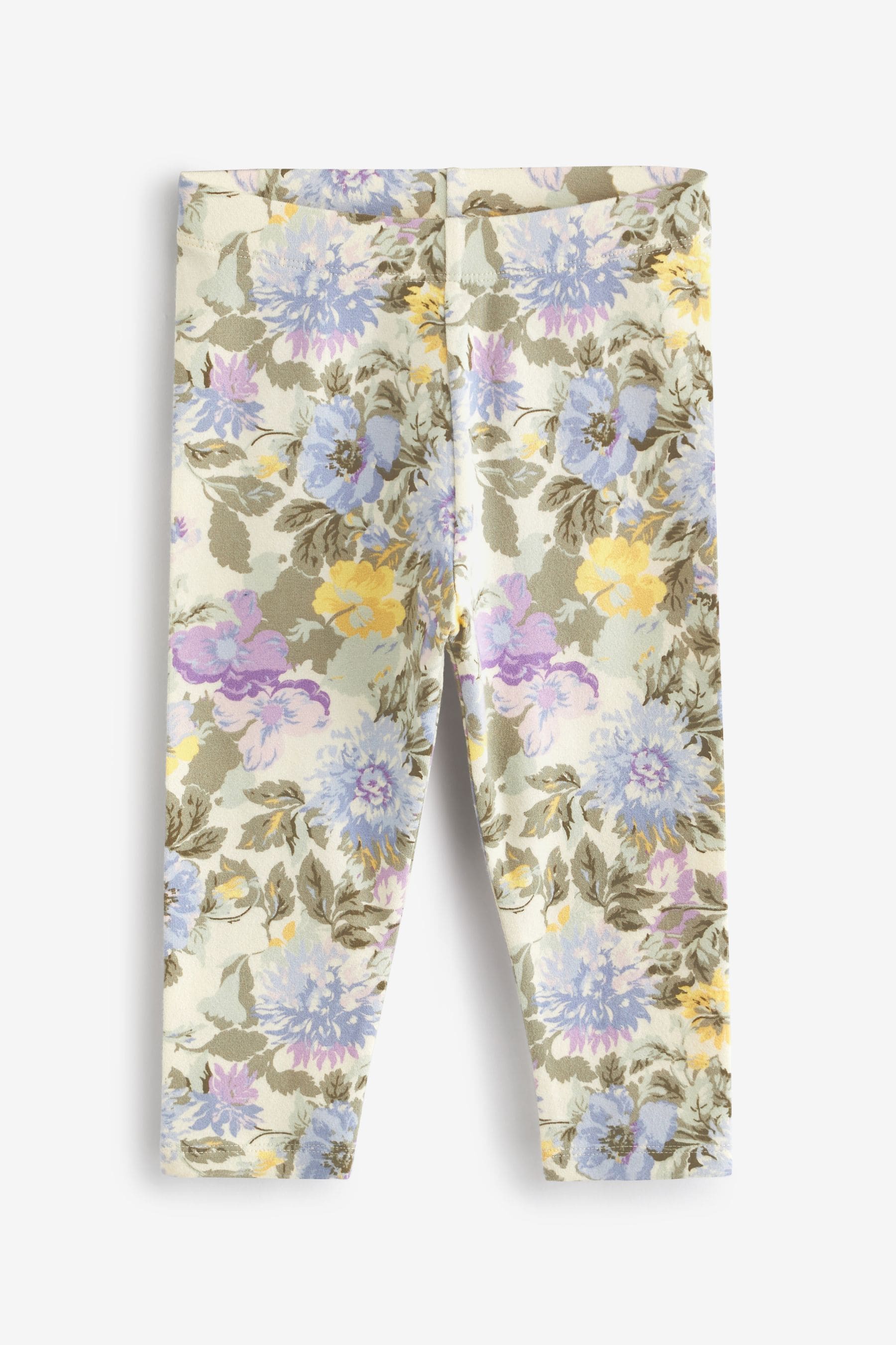 Lilac Purple Floral Leggings (3mths-7yrs)