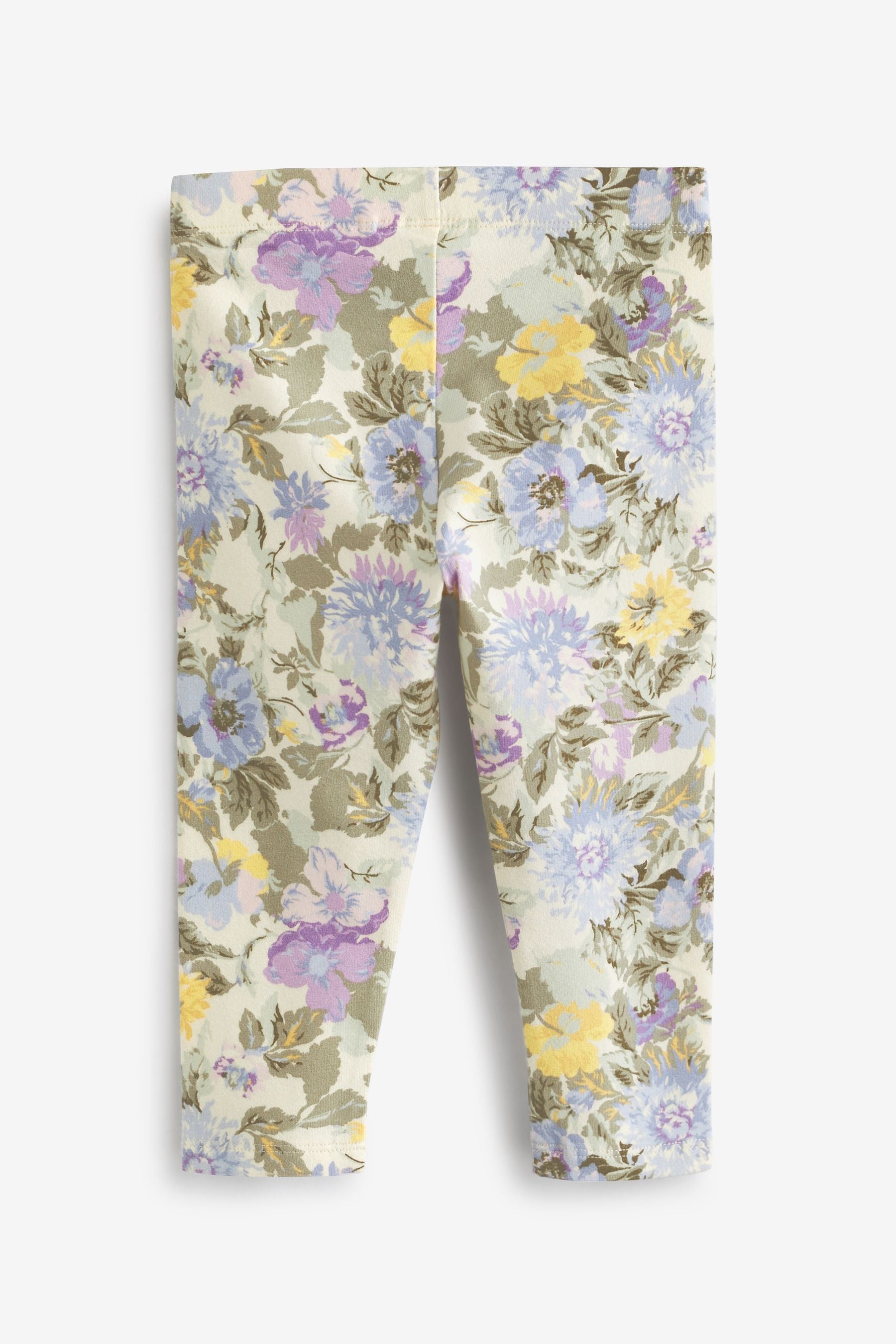 Lilac Purple Floral Leggings (3mths-7yrs)