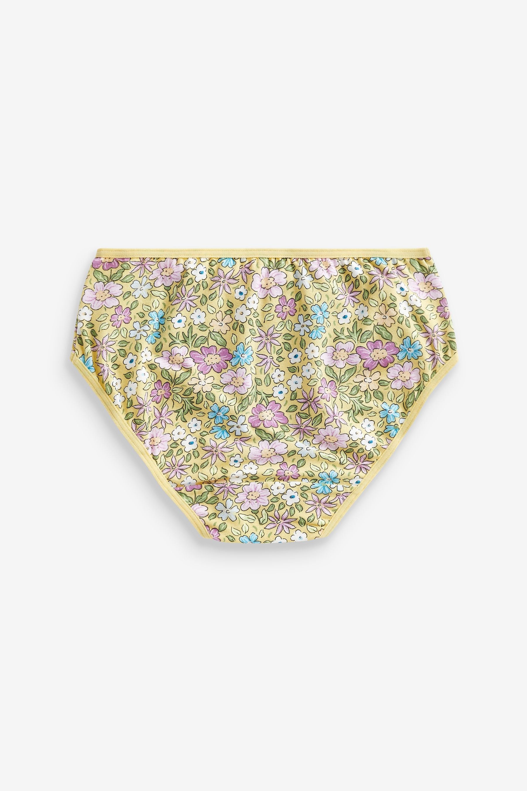 Lilac Purple Floral Briefs 5 Pack (1.5-16yrs)