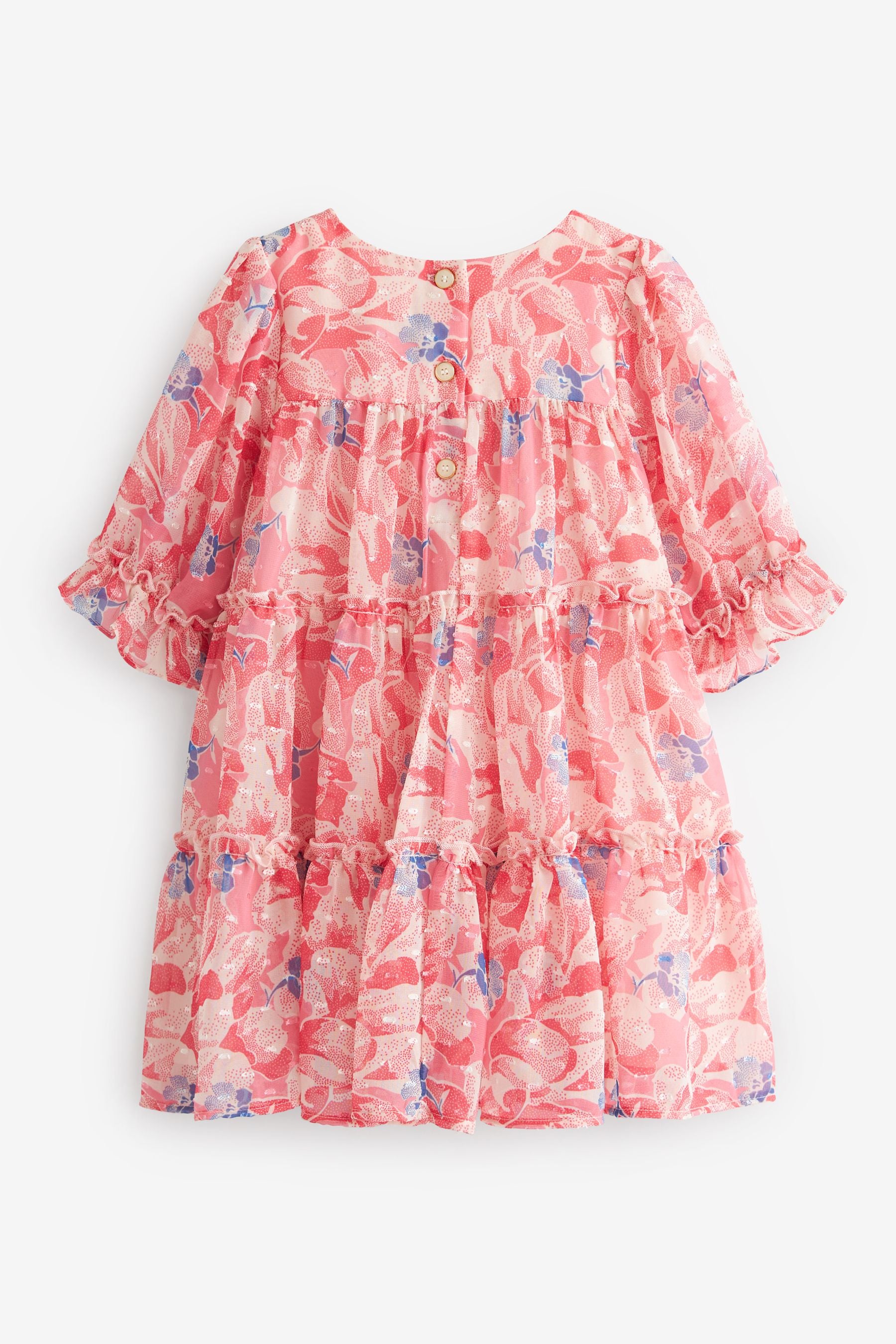 Pink Baker by Ted Baker Pink Chiffon Dress