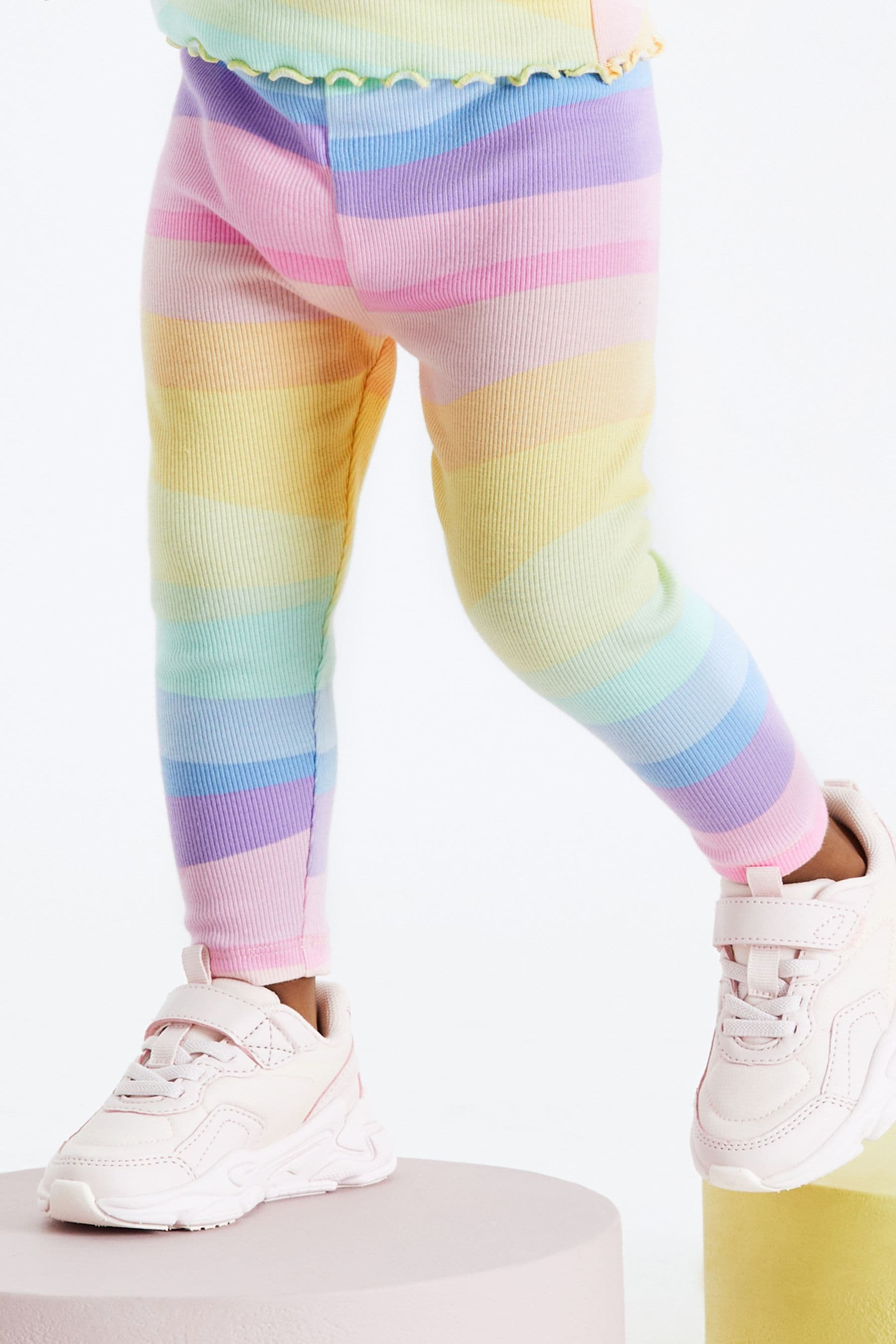 Rainbow Rib Jersey Leggings (3mths-7yrs)