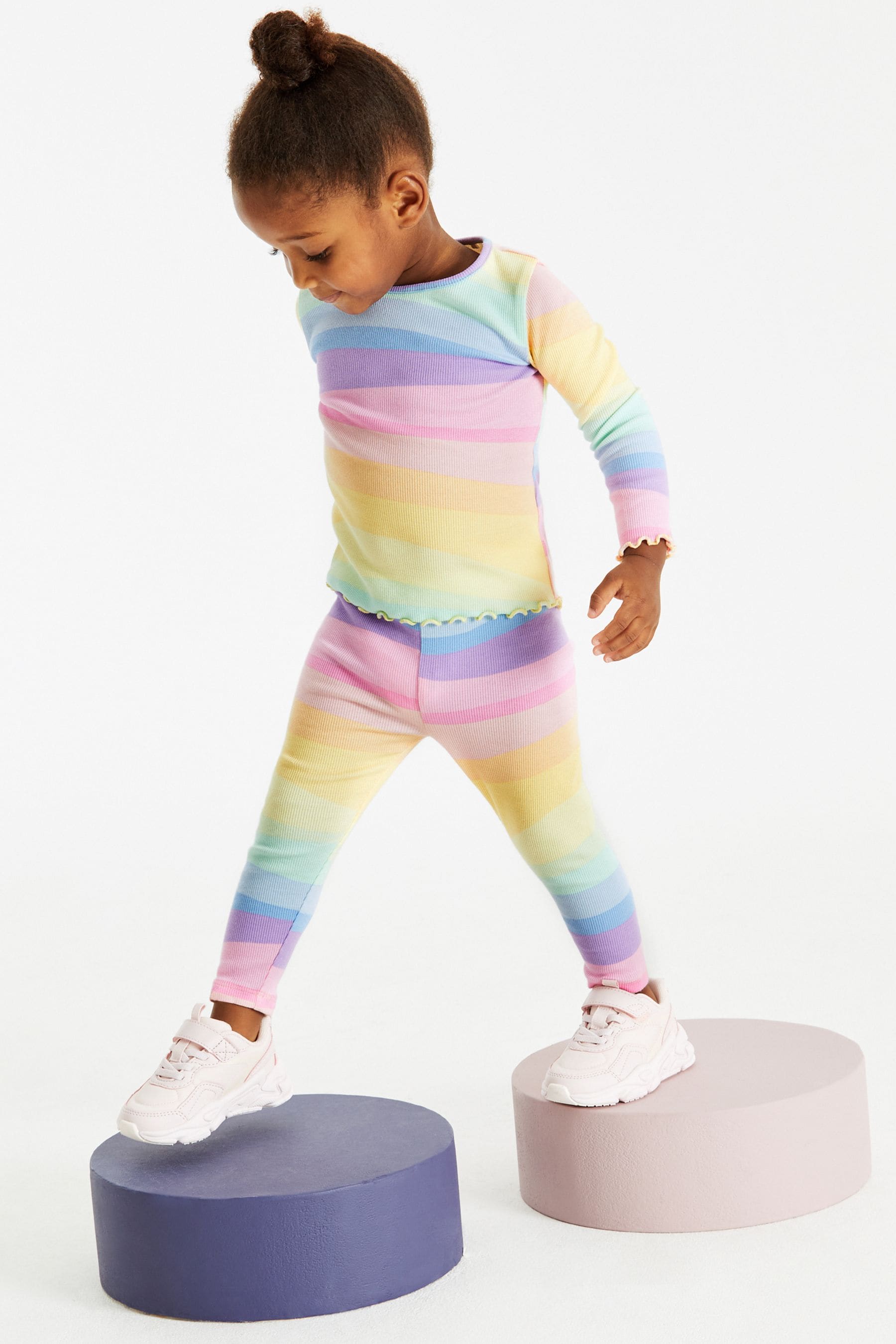 Rainbow Rib Jersey Leggings (3mths-7yrs)