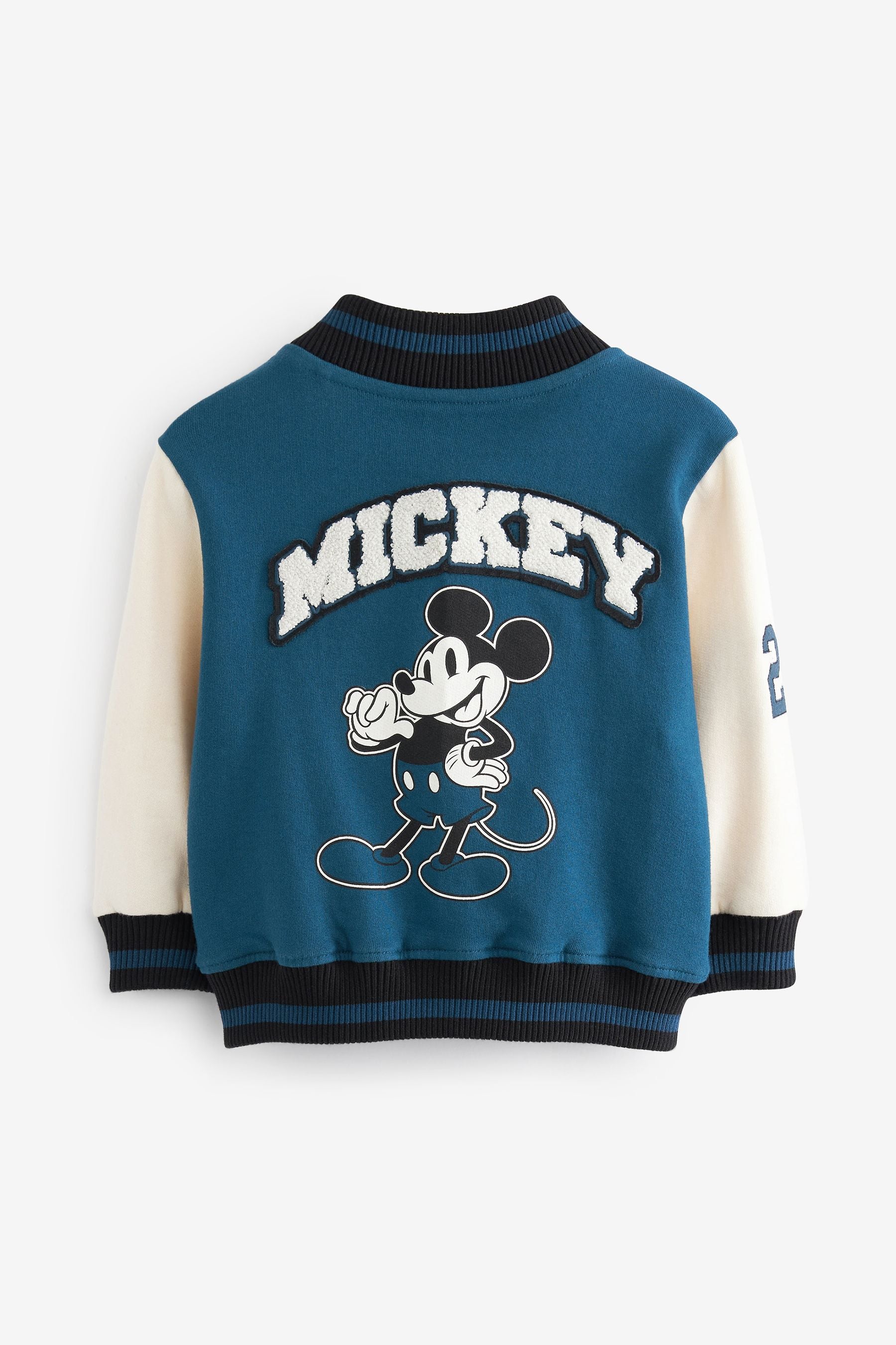 Navy Blue Disney Mickey Mouse Varsity Jacket (3mths-8yrs)