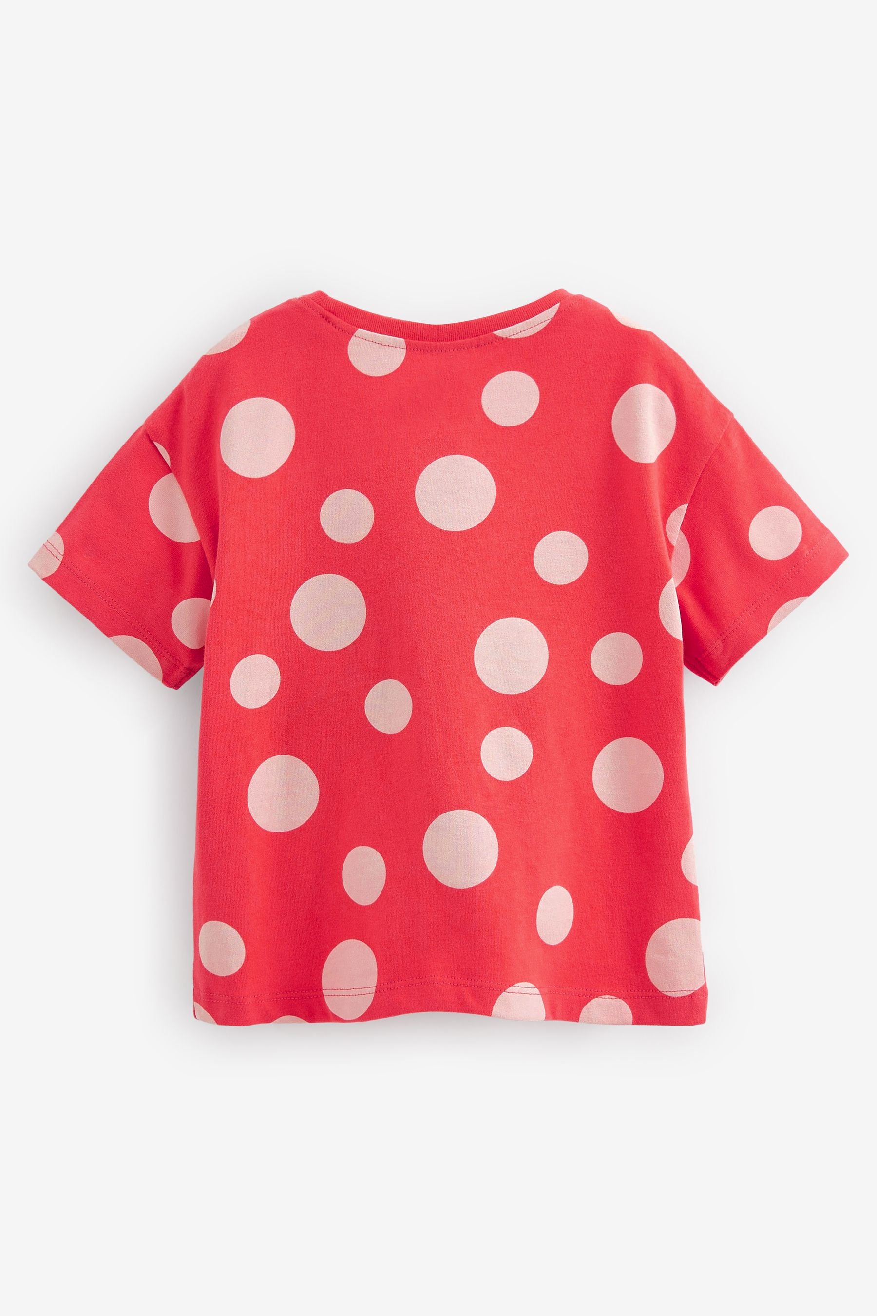 Red Short Sleeve Sleeve Minnie Mouse Bag T-Shirt (3mths-7yrs)