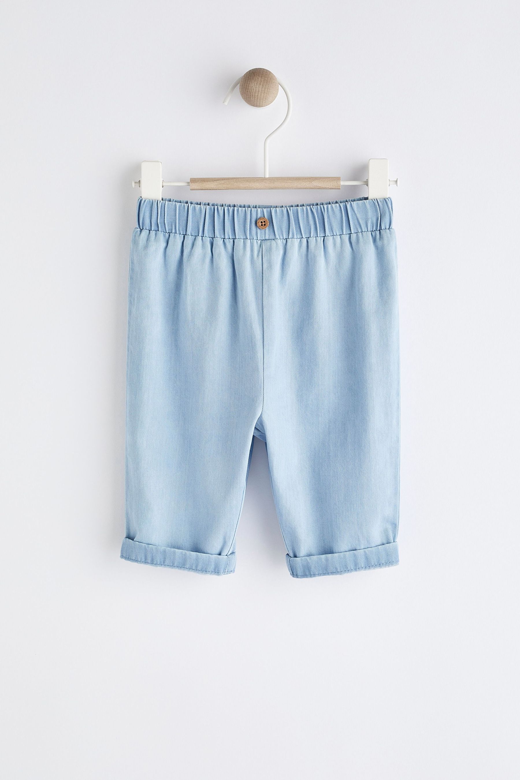 Denim Wide Leg Trousers (0mths-2yrs)