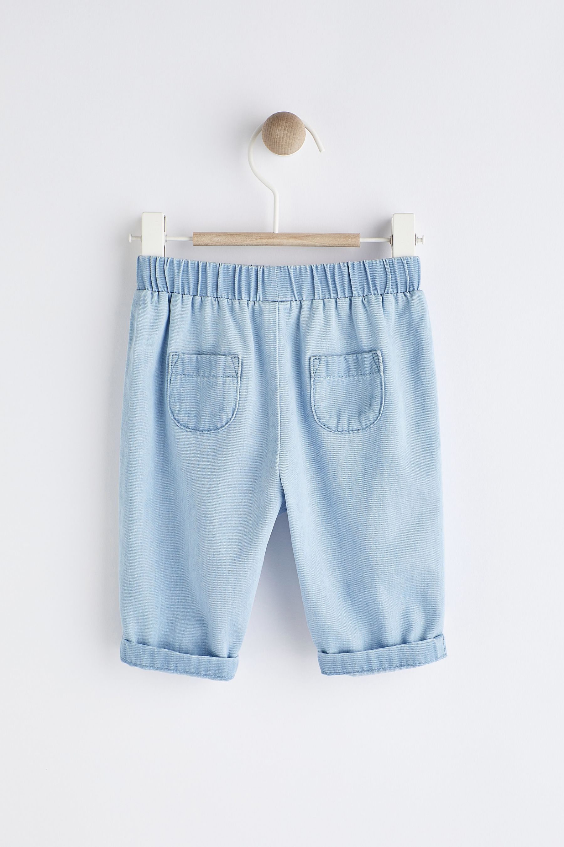 Denim Wide Leg Trousers (0mths-2yrs)