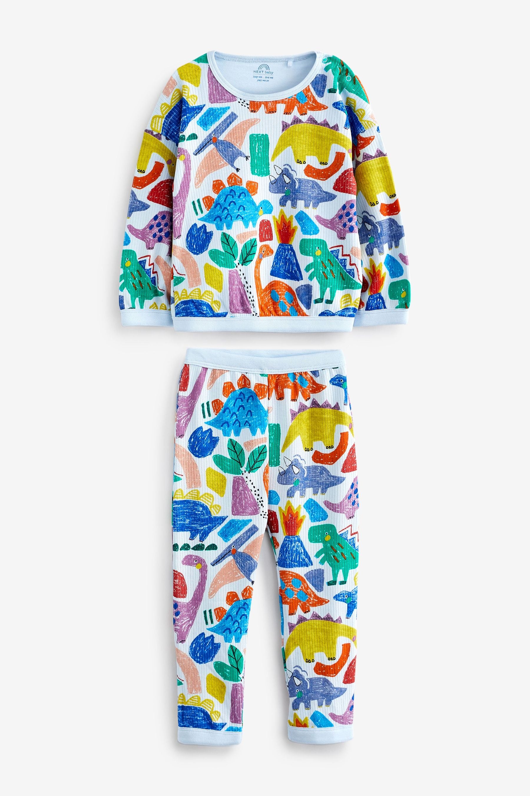 Bright Dinosaur 2 Piece Baby Sweatshirt And Joggers Set