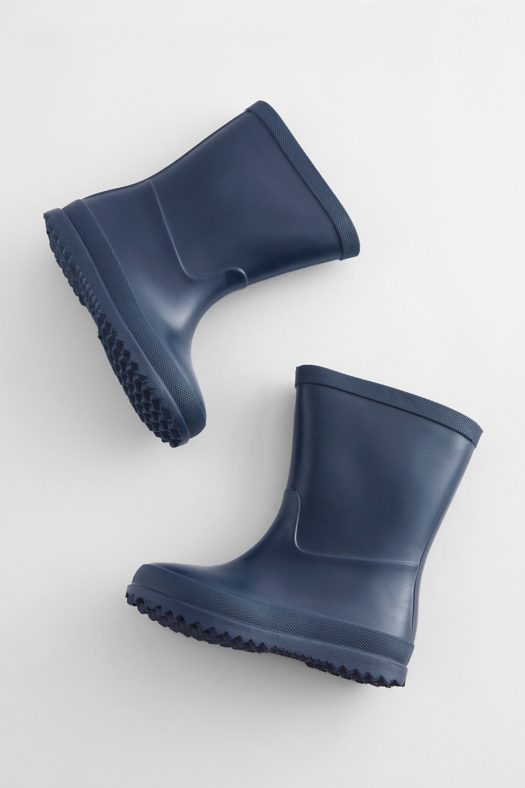 Navy Plain Wellies