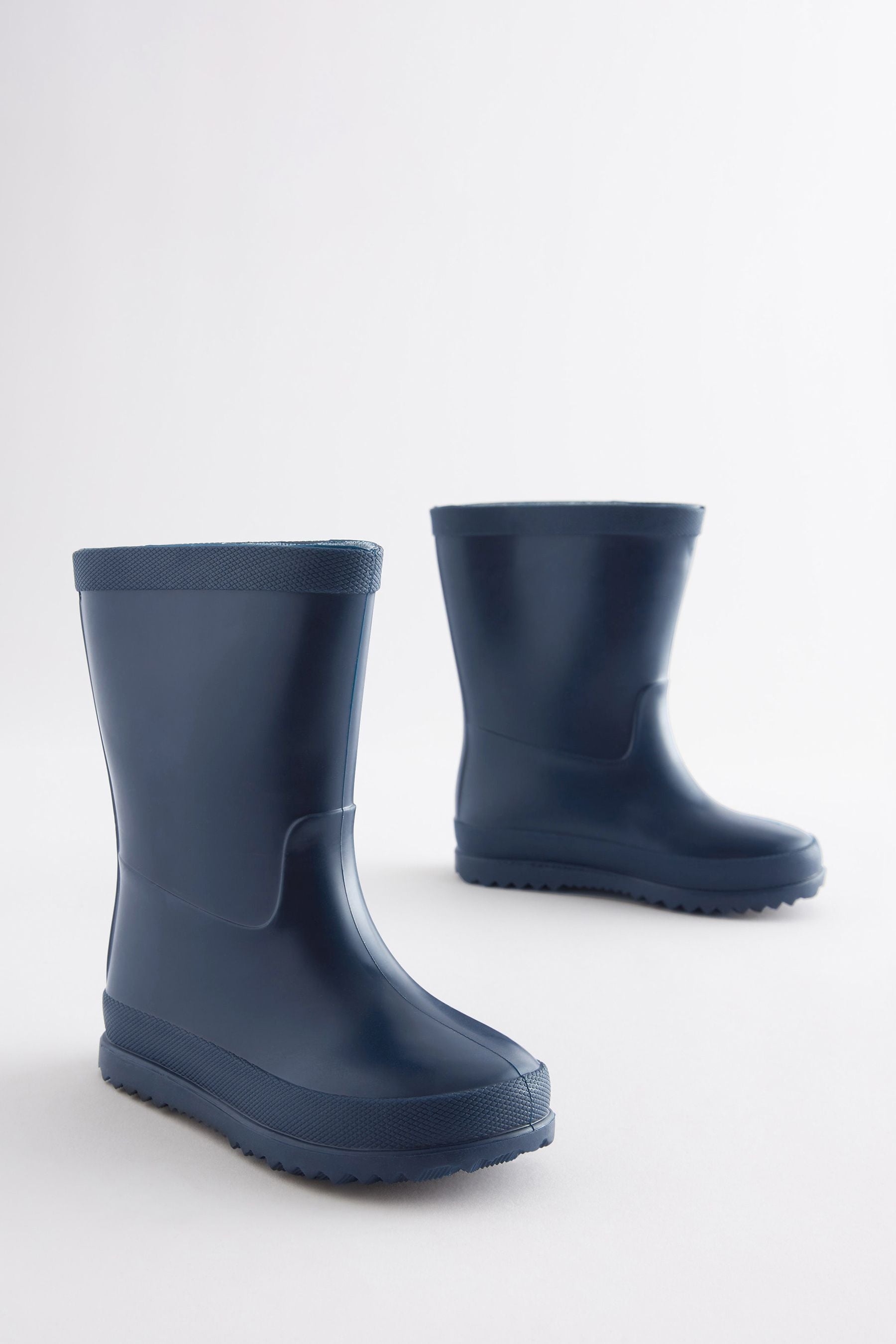 Navy Plain Wellies