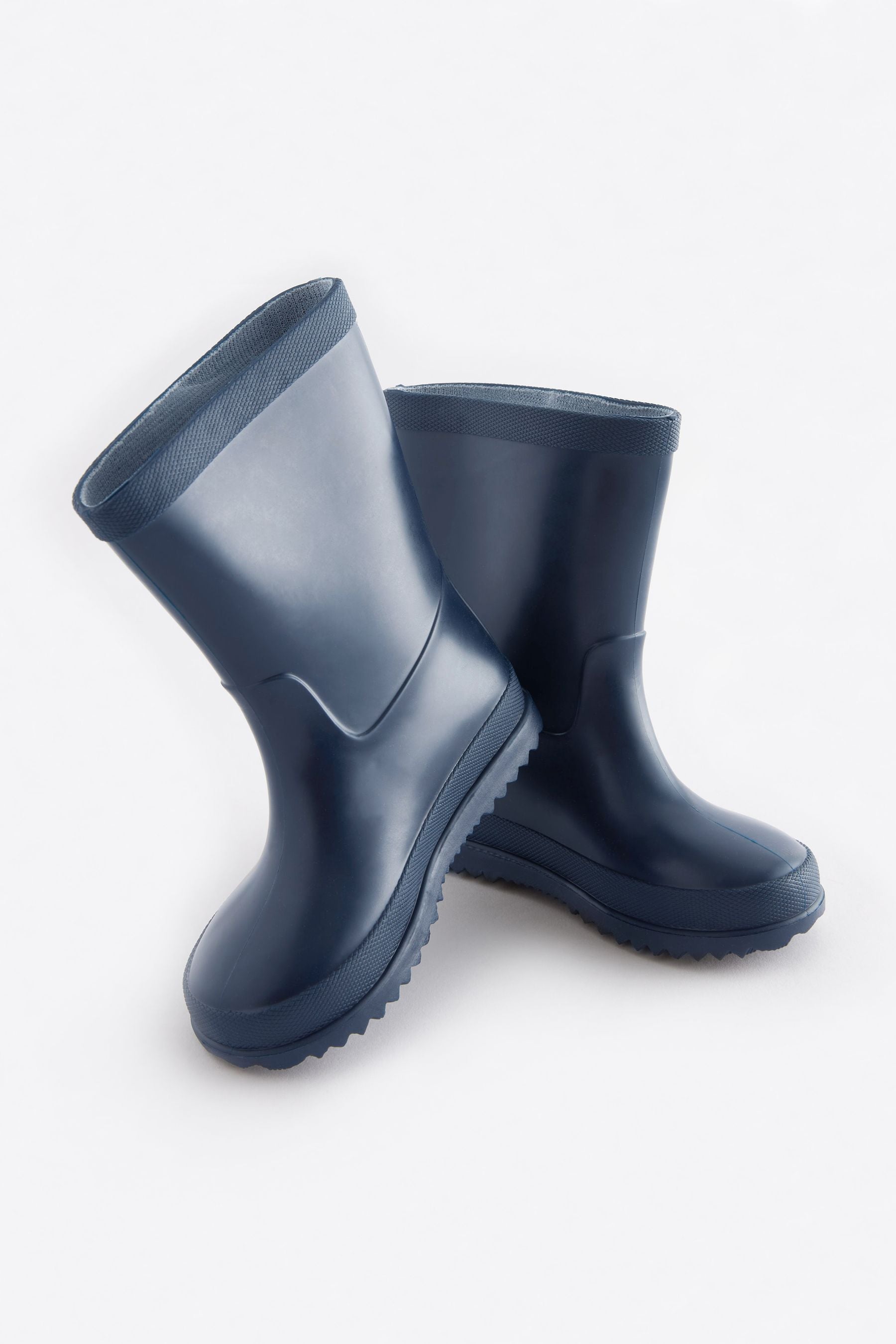 Navy Plain Wellies