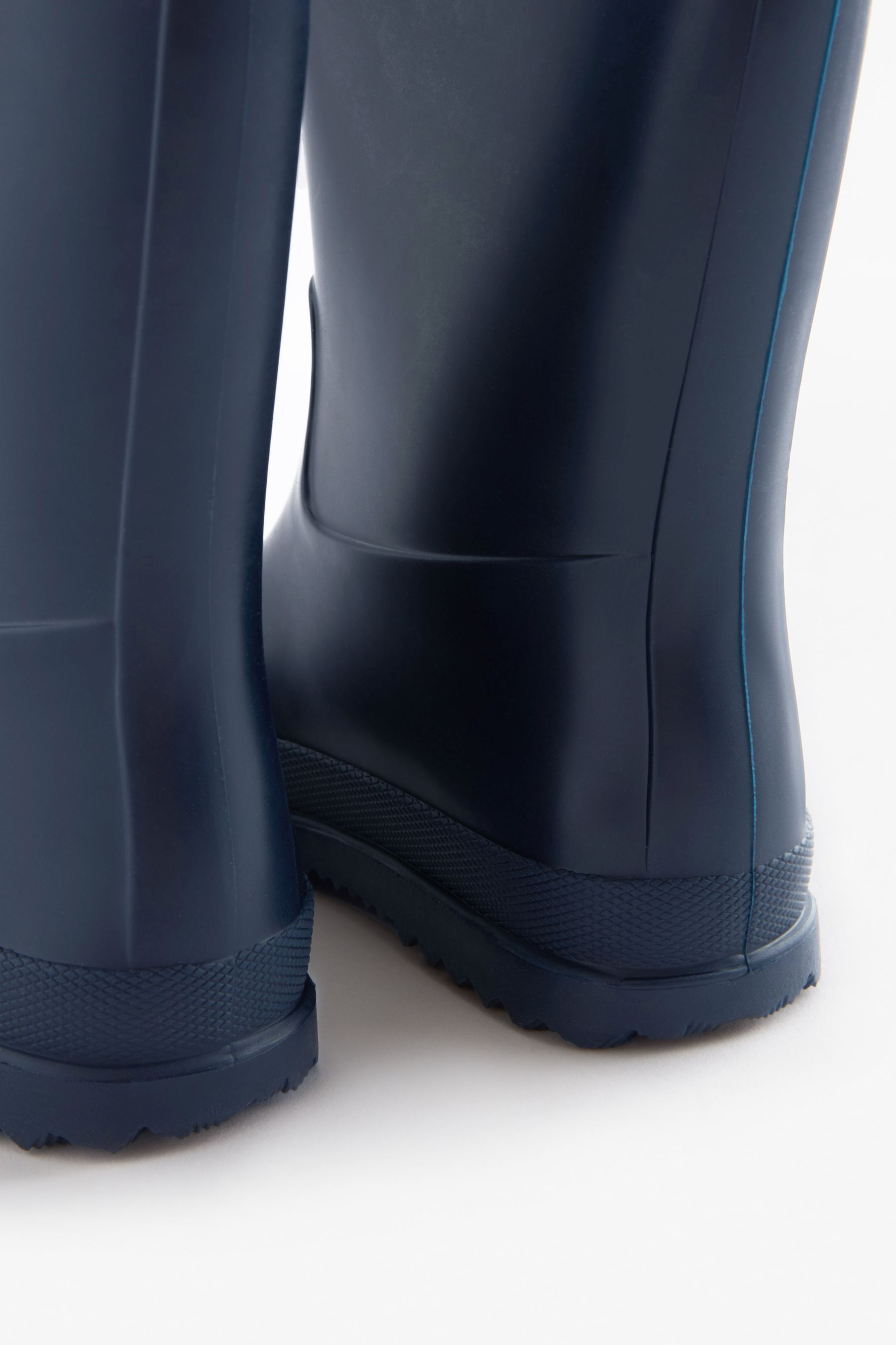 Navy Plain Wellies