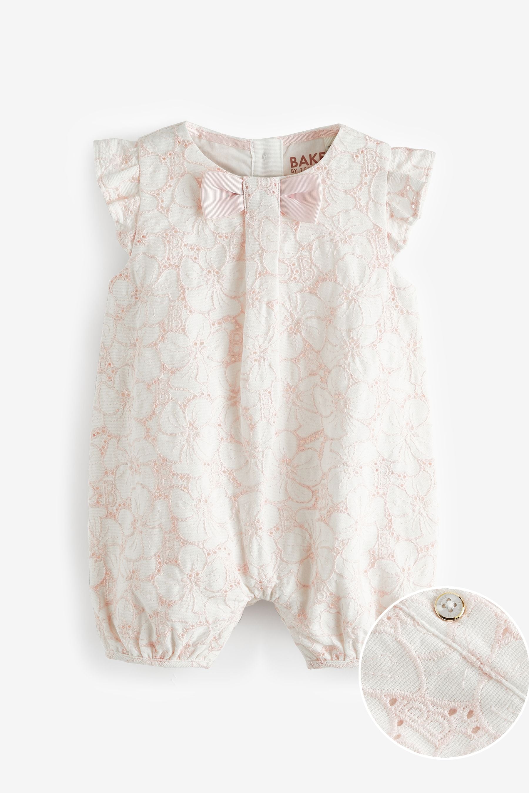 Pink Baker by Ted Baker Broderie Romper