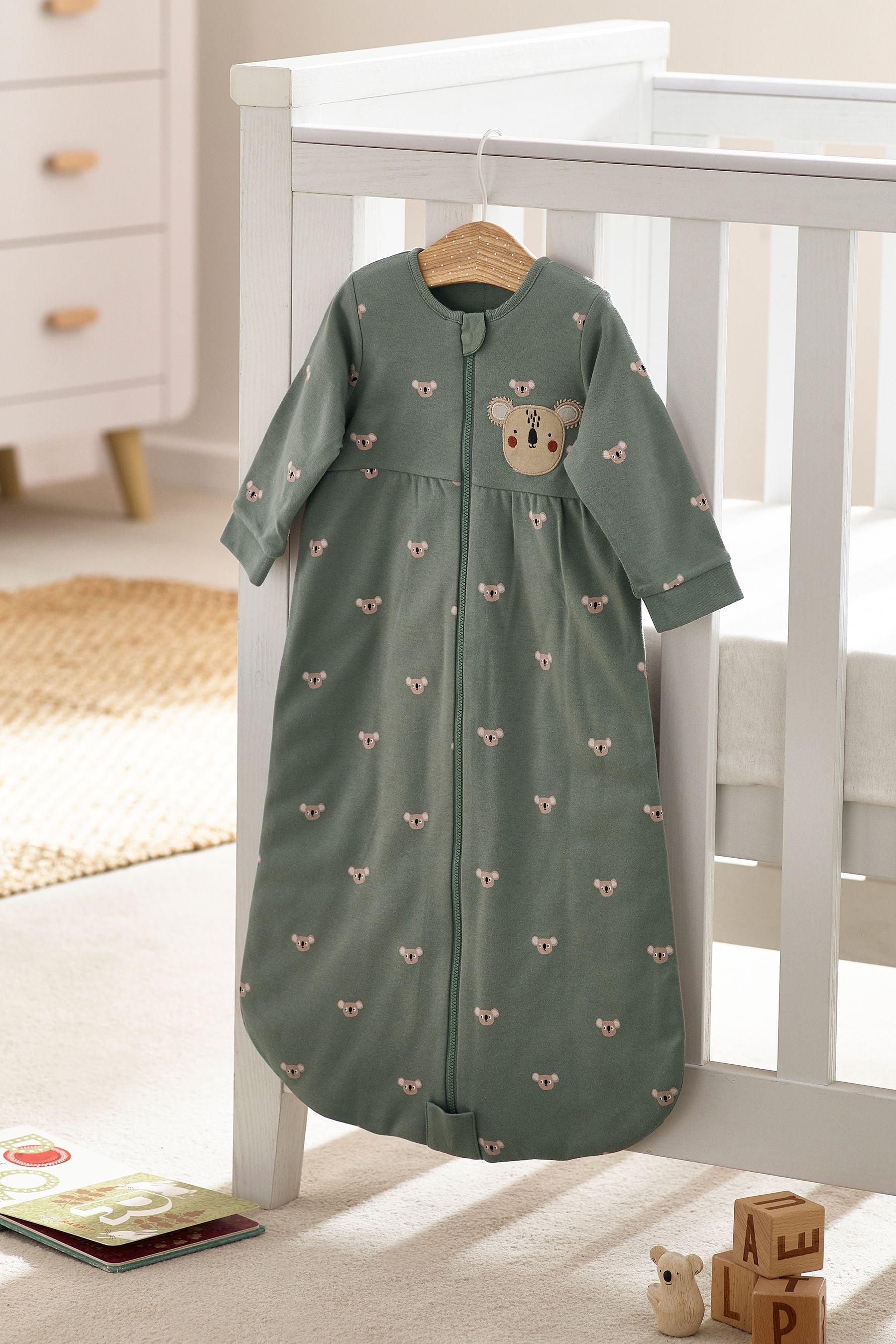 Green Koala Baby 100% Cotton Long Sleeve 2 Tog Sleep Bag