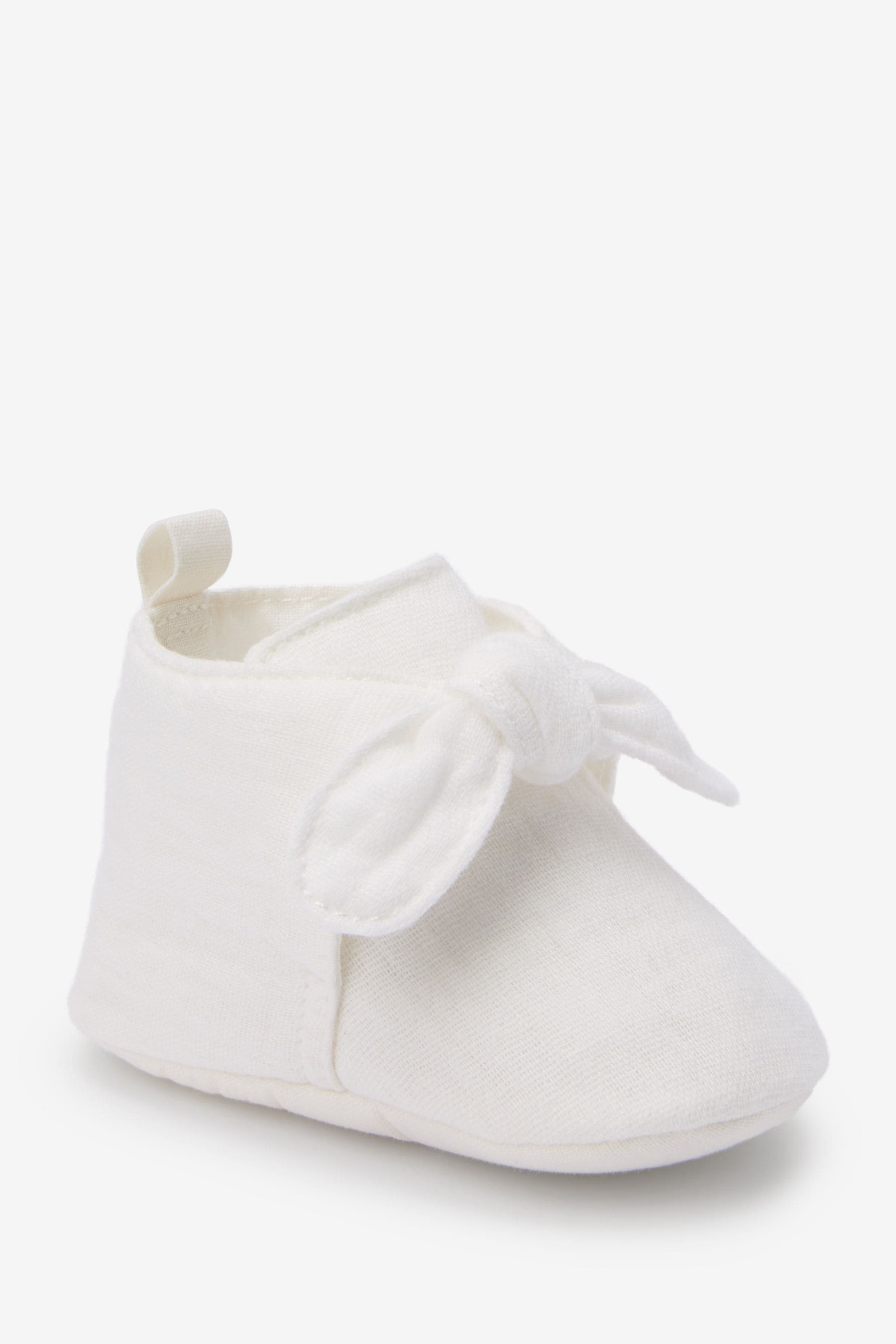 White Bootie Baby Shoes (0-18mths)