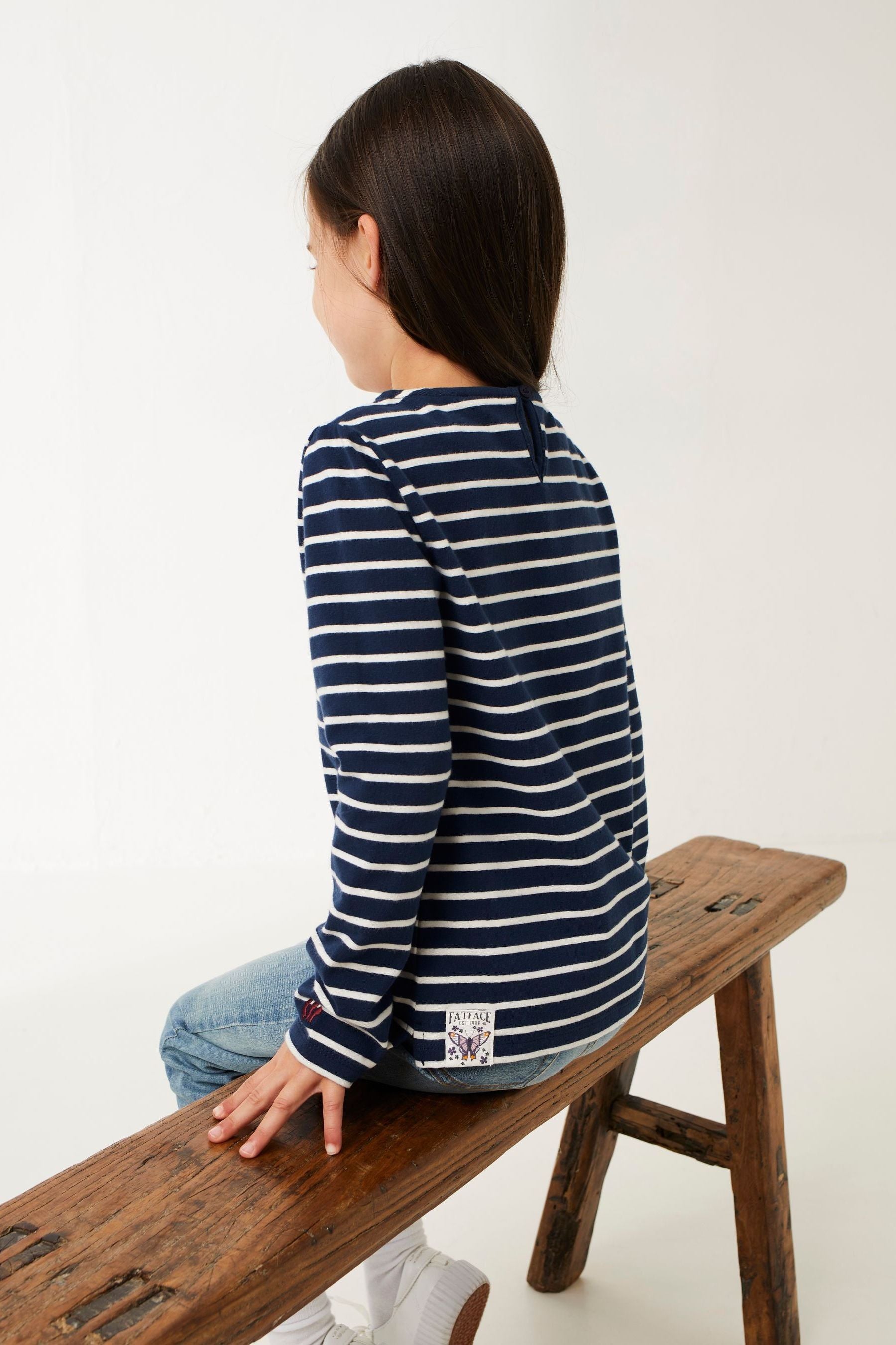 Blue FatFace Breton Stripe T-Shirt