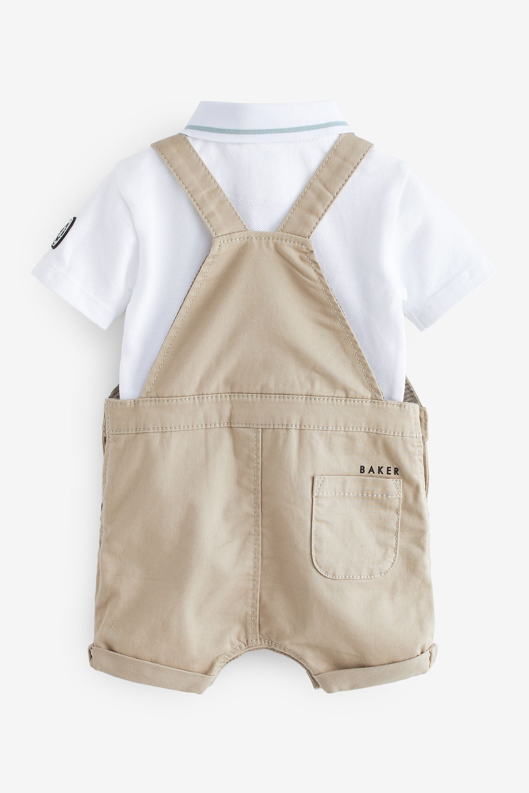 Stone Baker by Ted Baker Polo and Dungaree Set