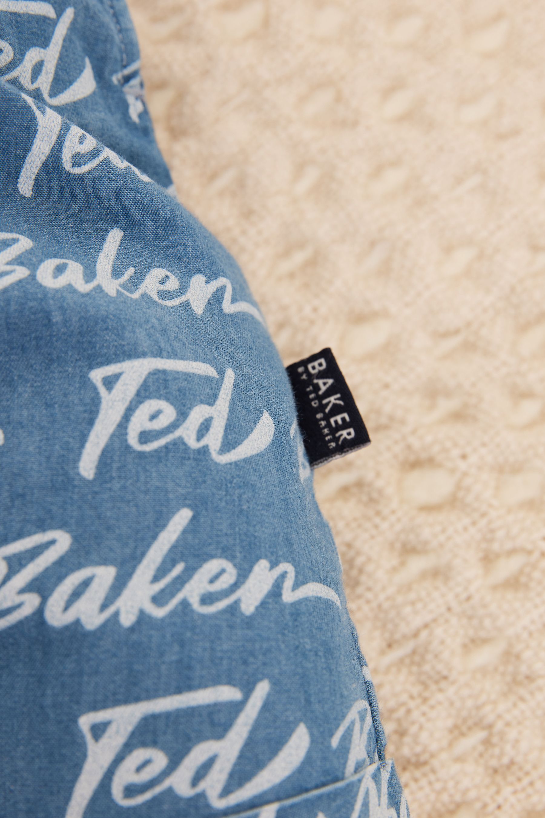 Blue Baker by Ted Baker Blue Chambray Dungaree And T-Shirt Set