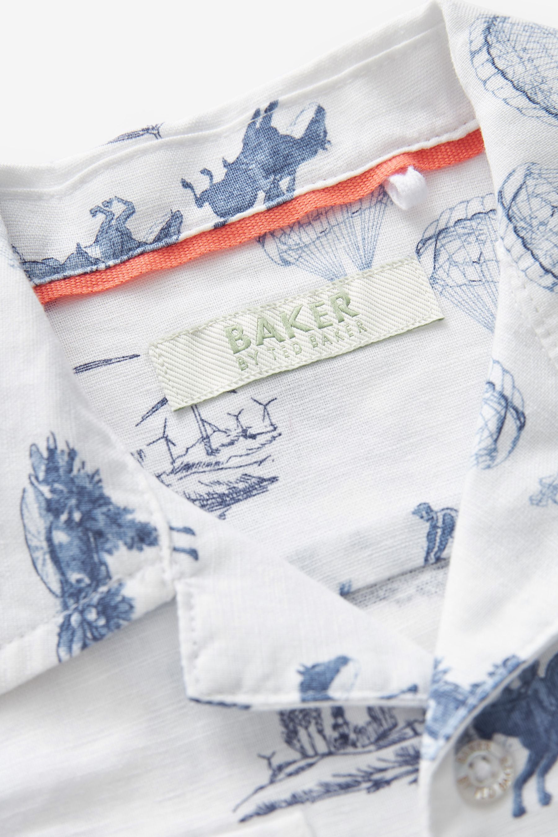 White Baker by Ted Baker White Printed Shirt