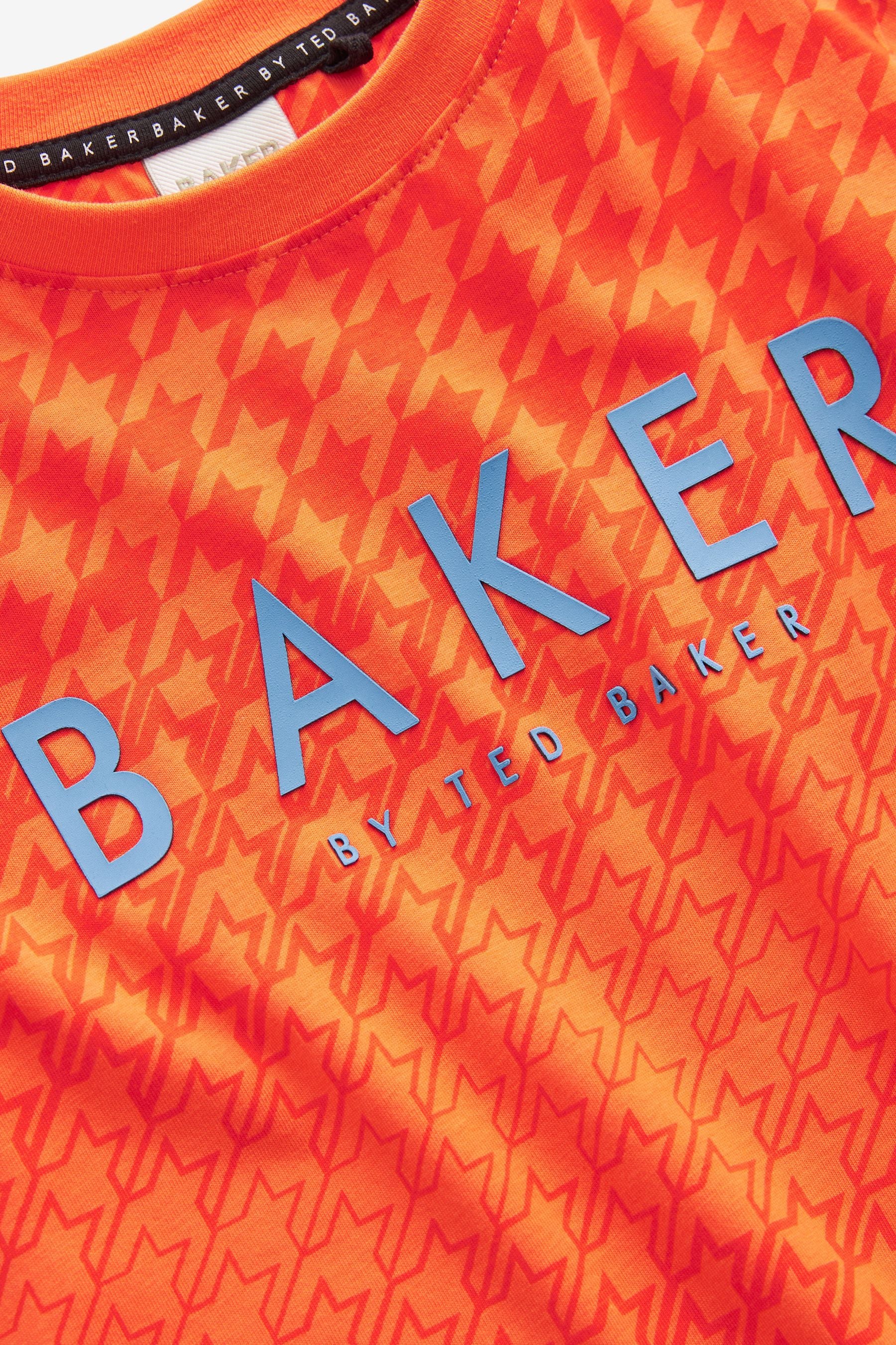 Orange Baker by Ted Baker Geometric T-Shirt