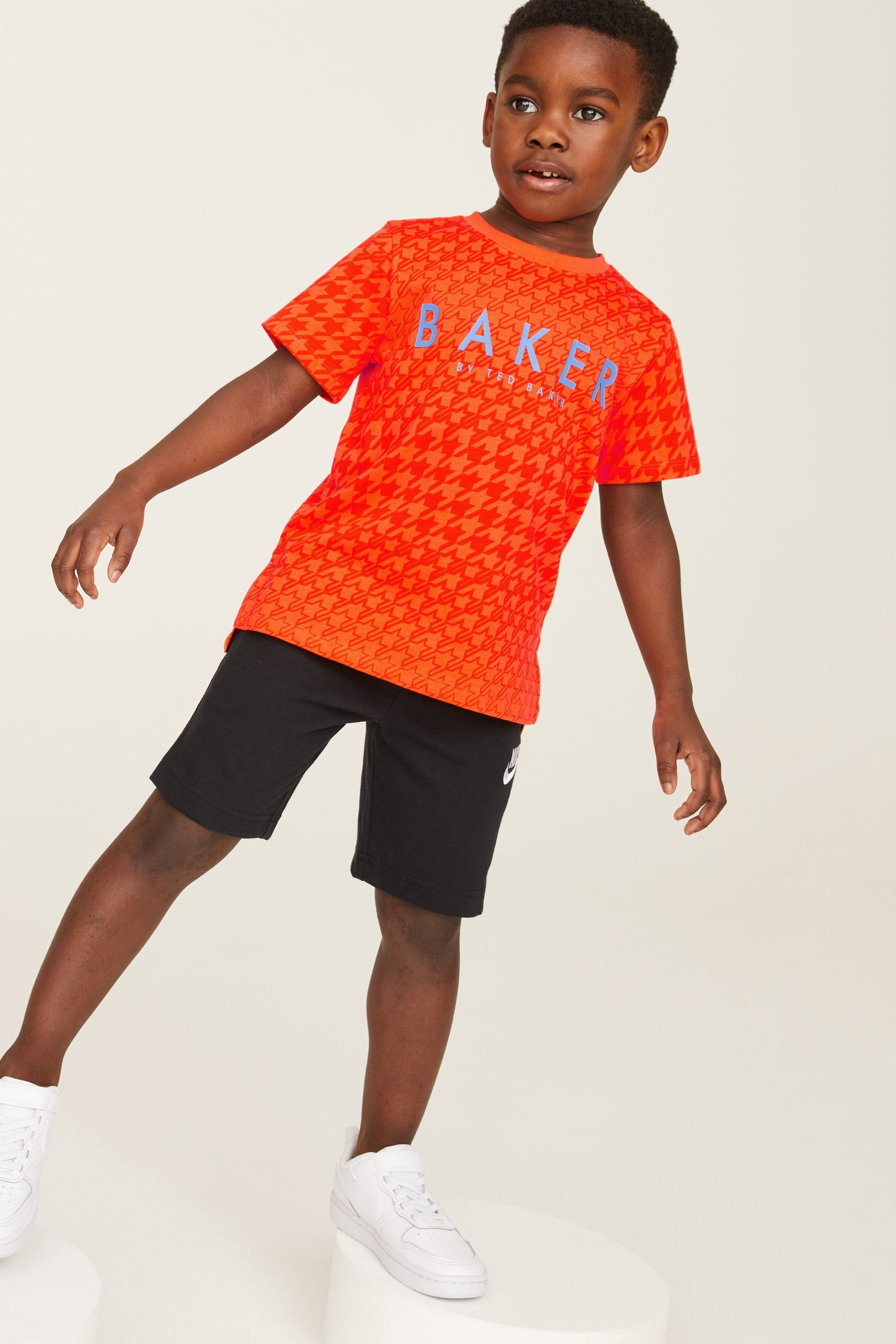 Orange Baker by Ted Baker Geometric T-Shirt