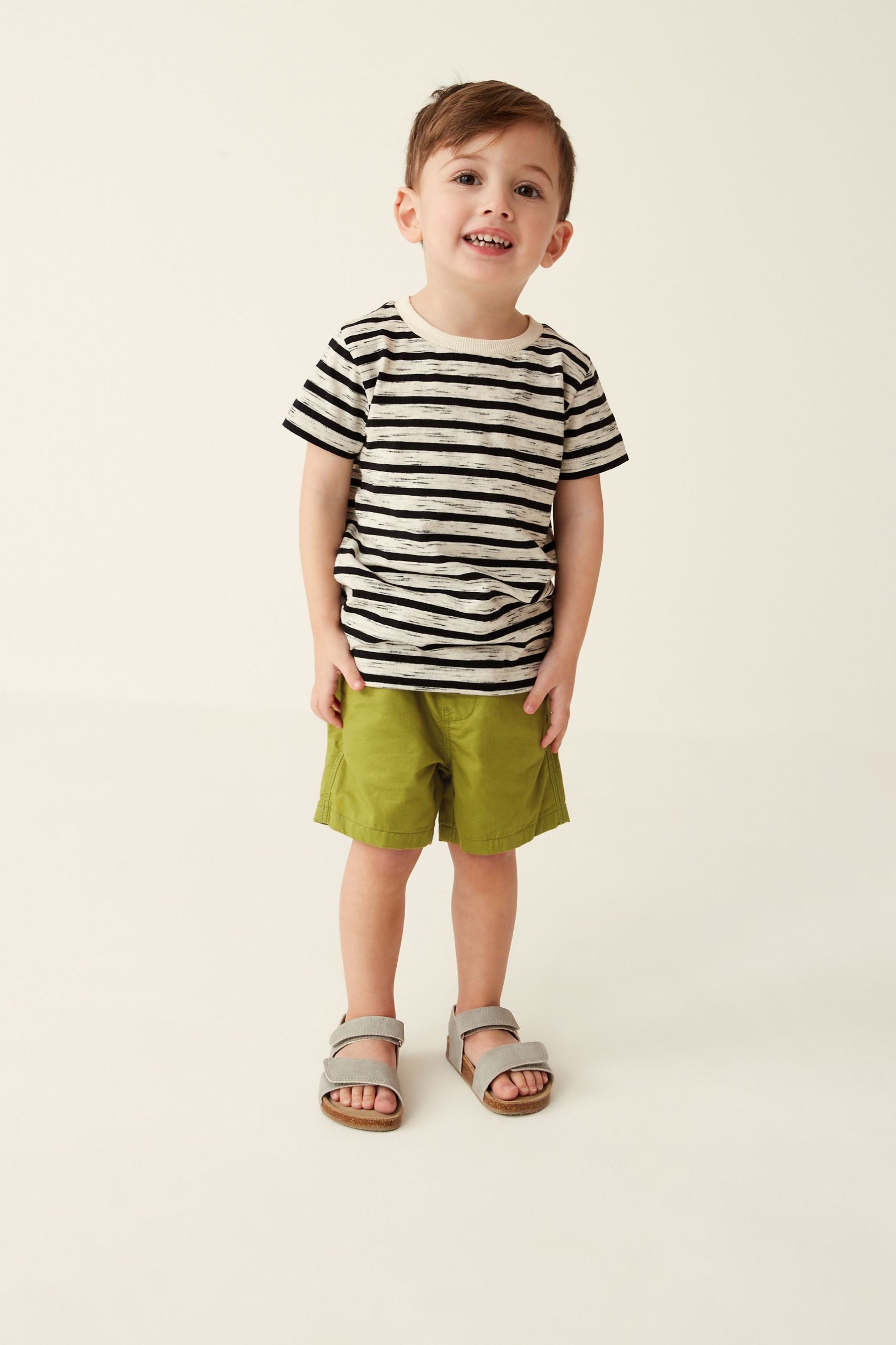 Olive Green Pull-On Shorts (3mths-7yrs)