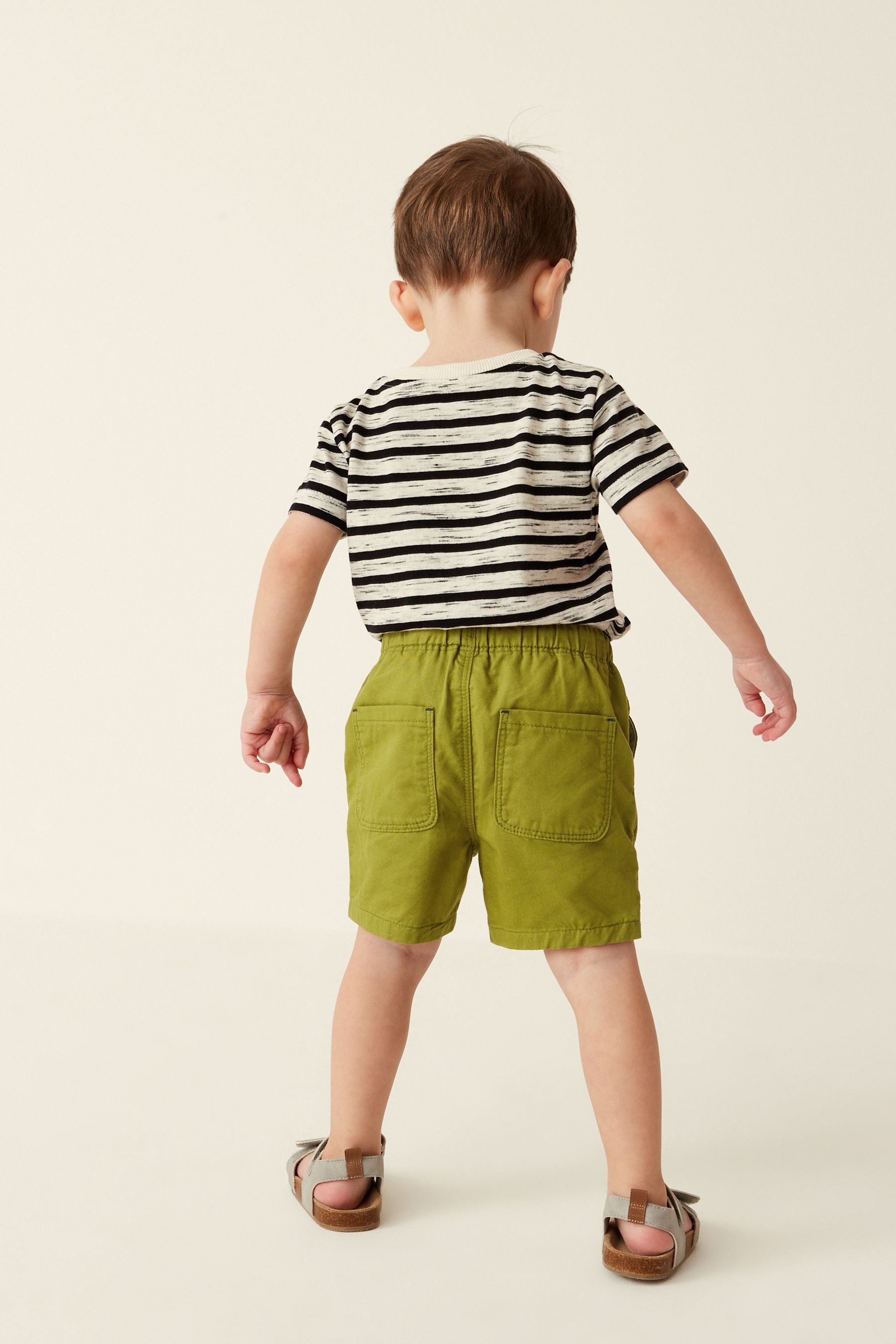 Olive Green Pull-On Shorts (3mths-7yrs)