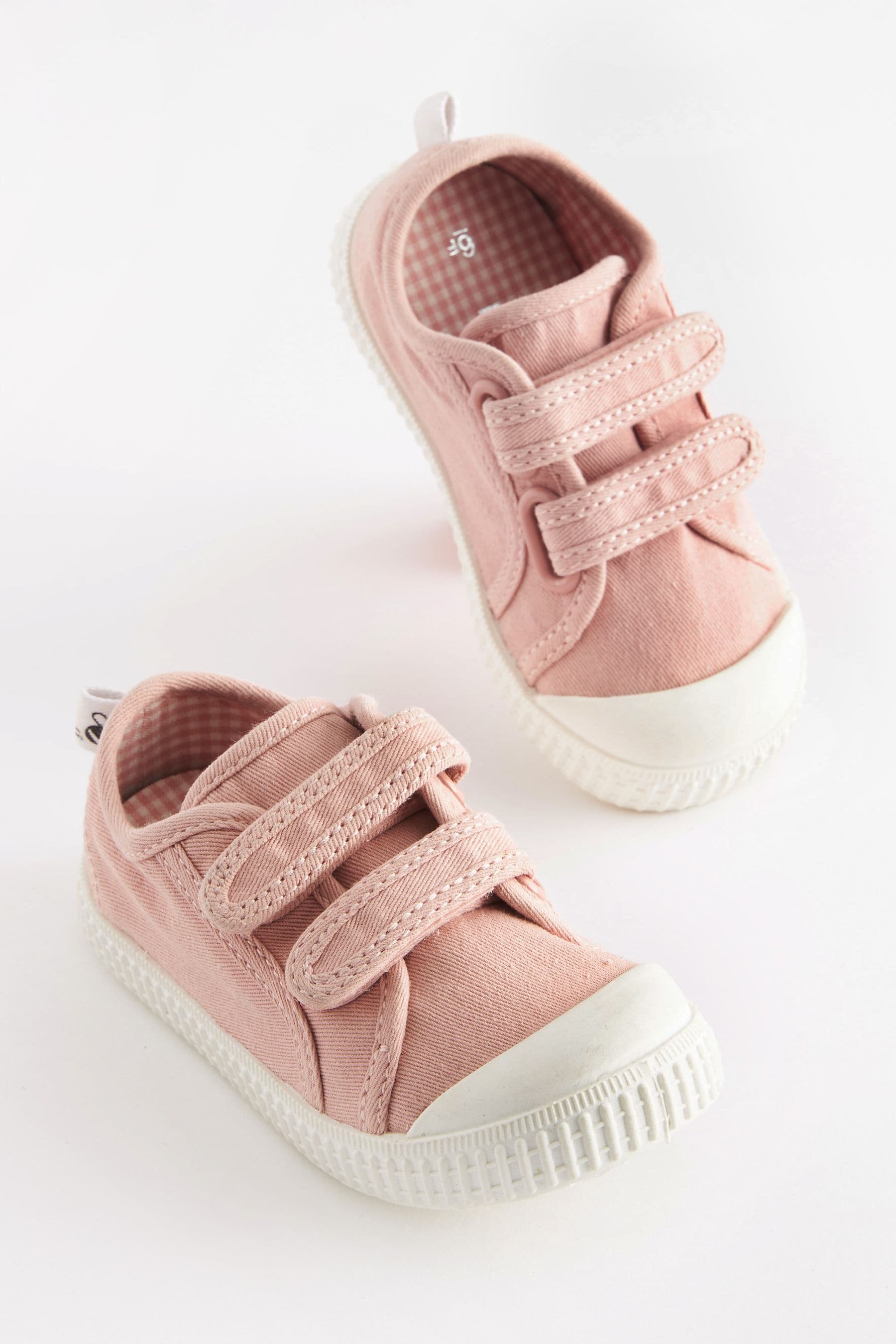 Pink Double Strap Trainers