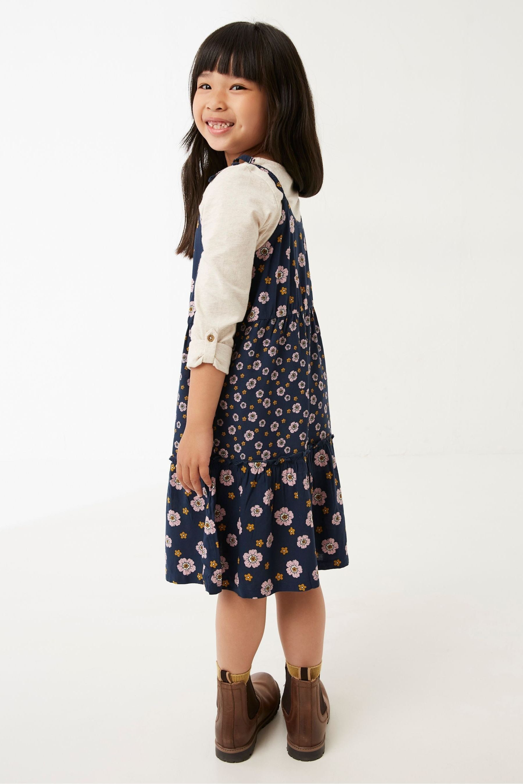 Blue FatFace Blue Hope Mixed Floral Dress