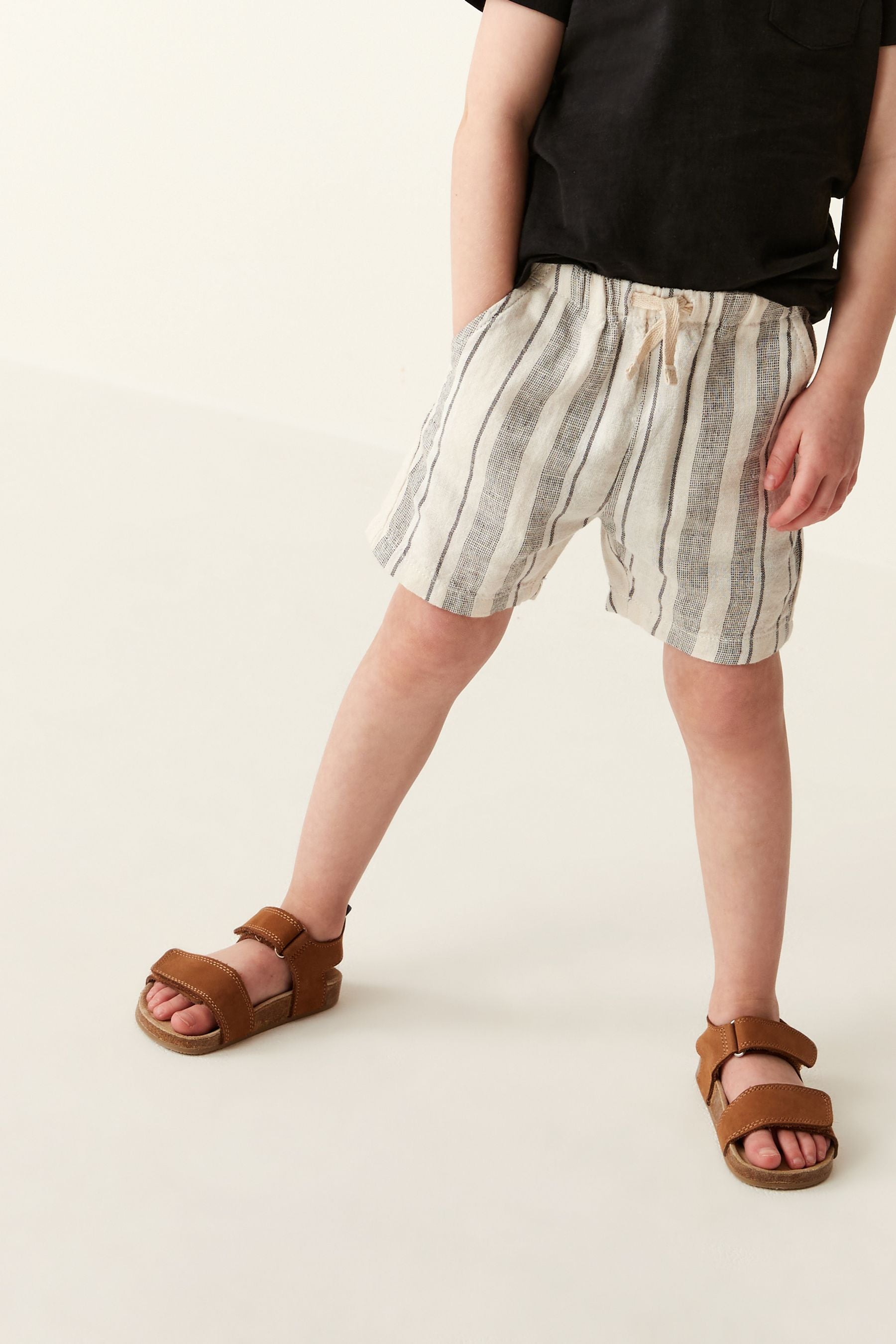 Stripe Linen Blend Shorts (3mths-7yrs)