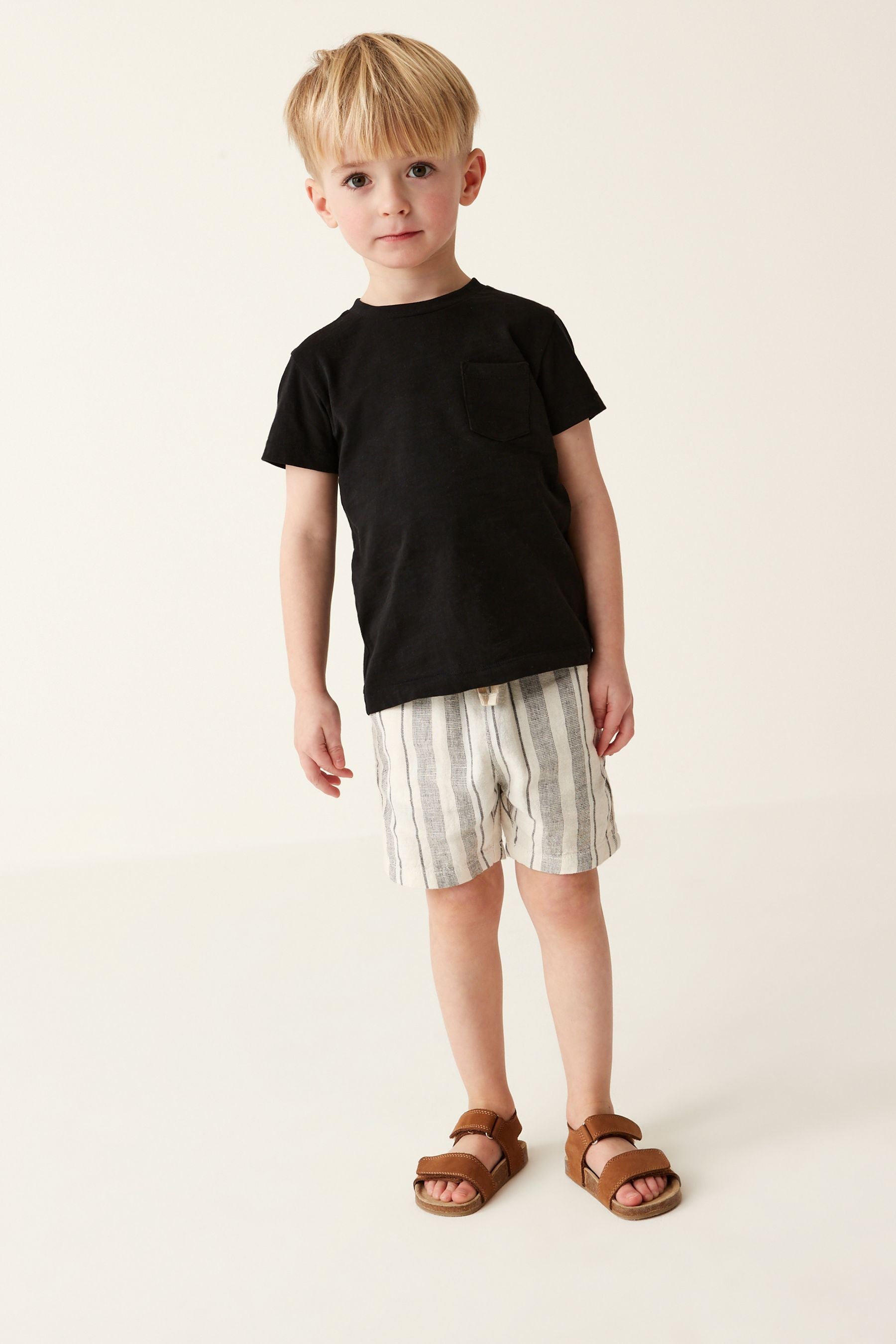 Stripe Linen Blend Shorts (3mths-7yrs)