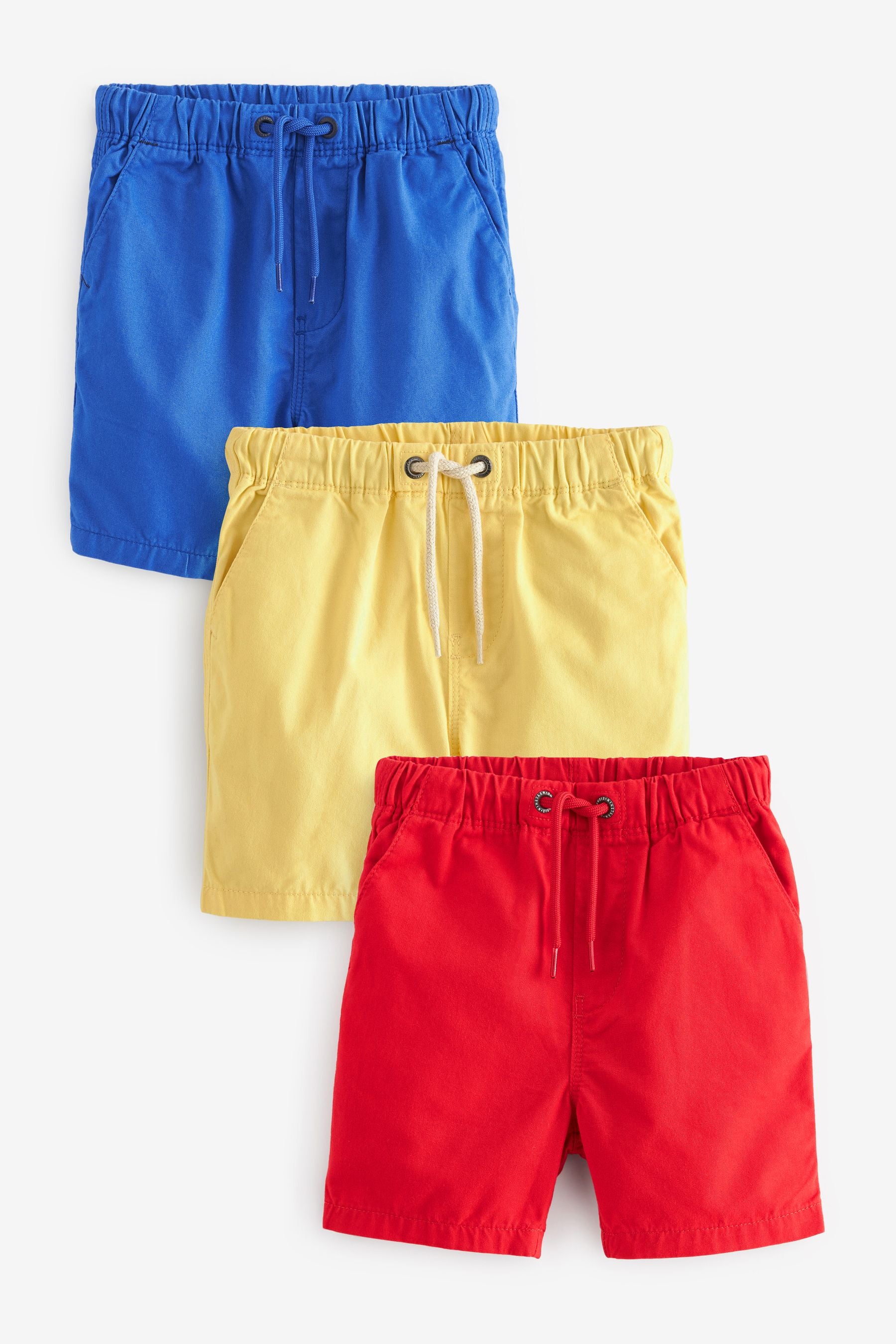 Primary Brights Pull-On Shorts 3 Pack (3mths-7yrs)