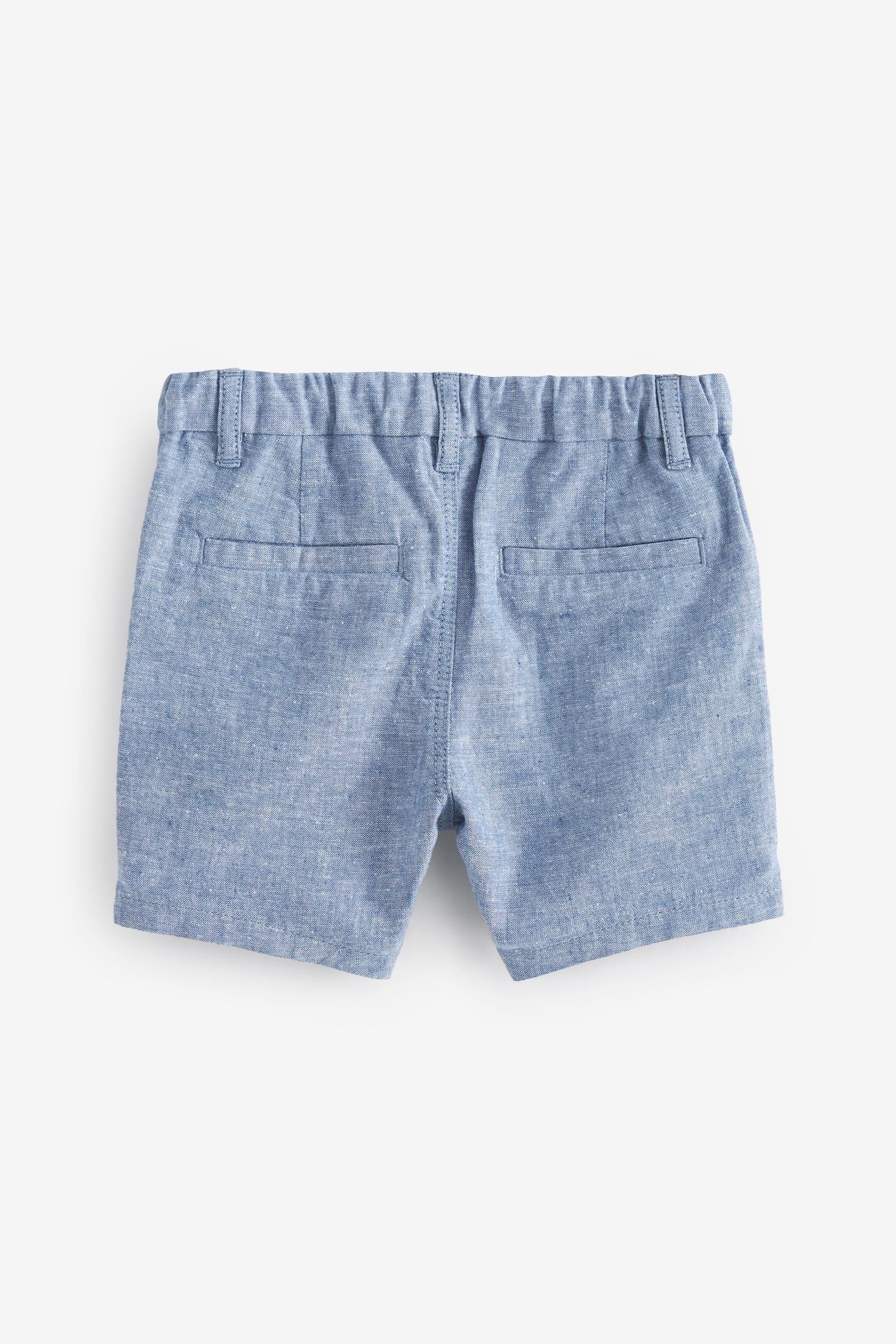 Chambray Blue/White Chino Shorts 2 Pack (3mths-7yrs)