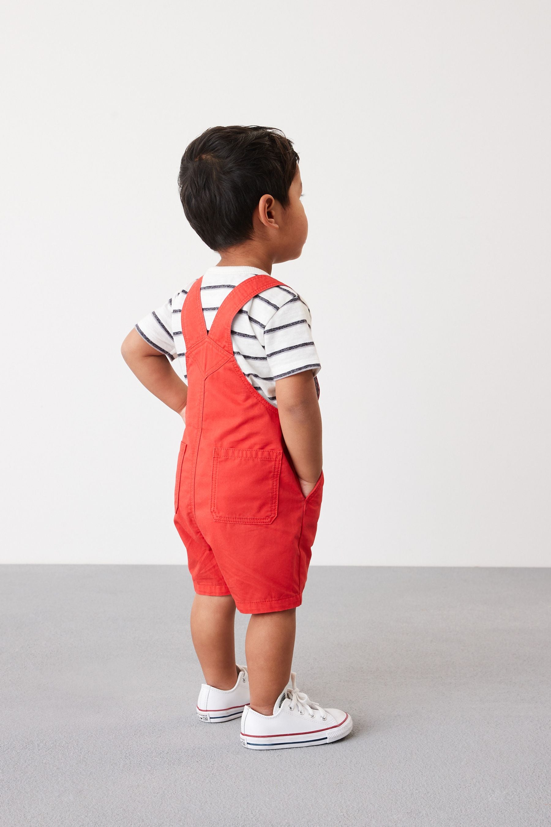 Red Dungaree (3mths-7yrs)