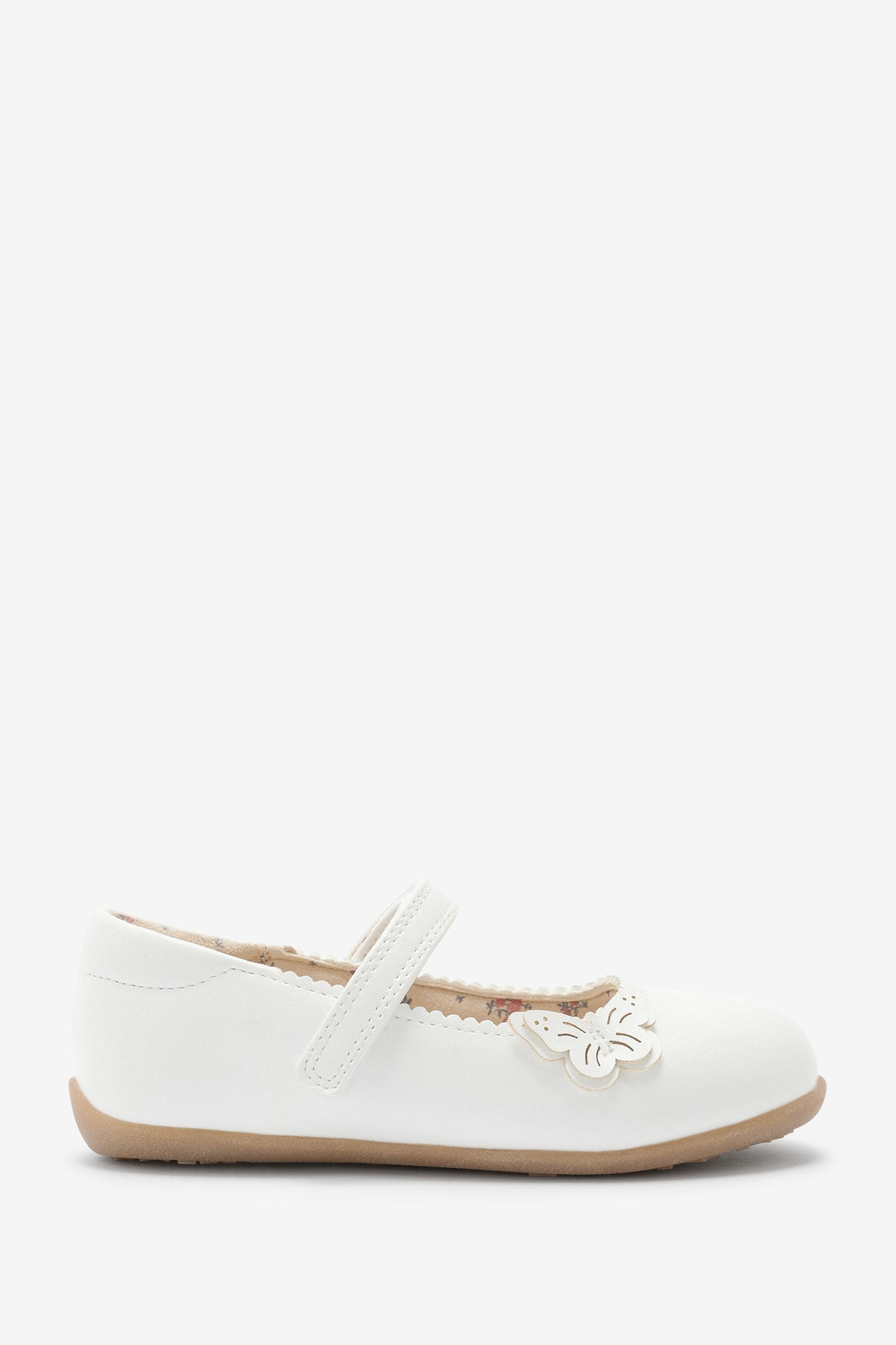 White Butterfly Mary Jane Shoes