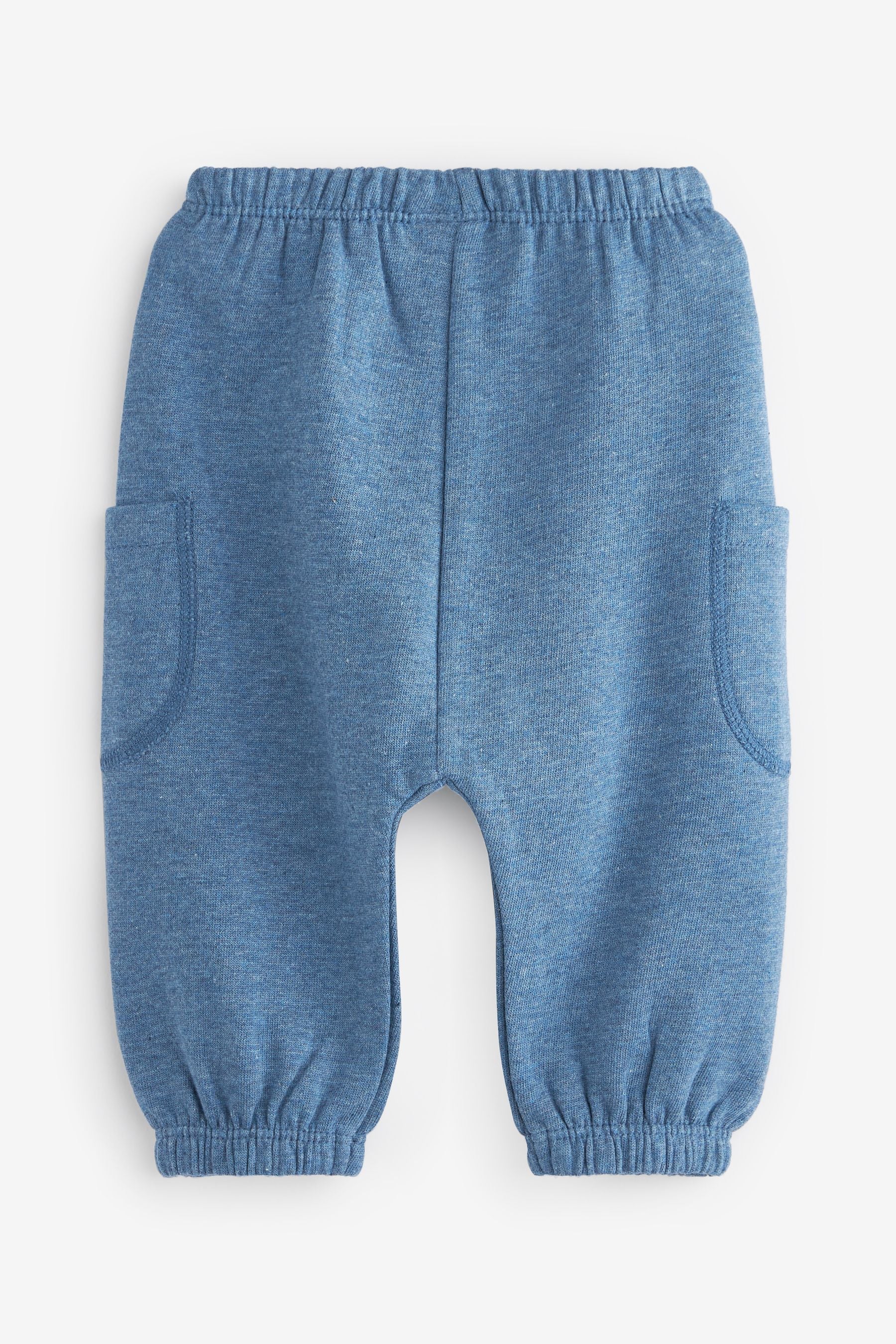 Blue/Grey Joggers 3 Pack (0mths-2yrs)