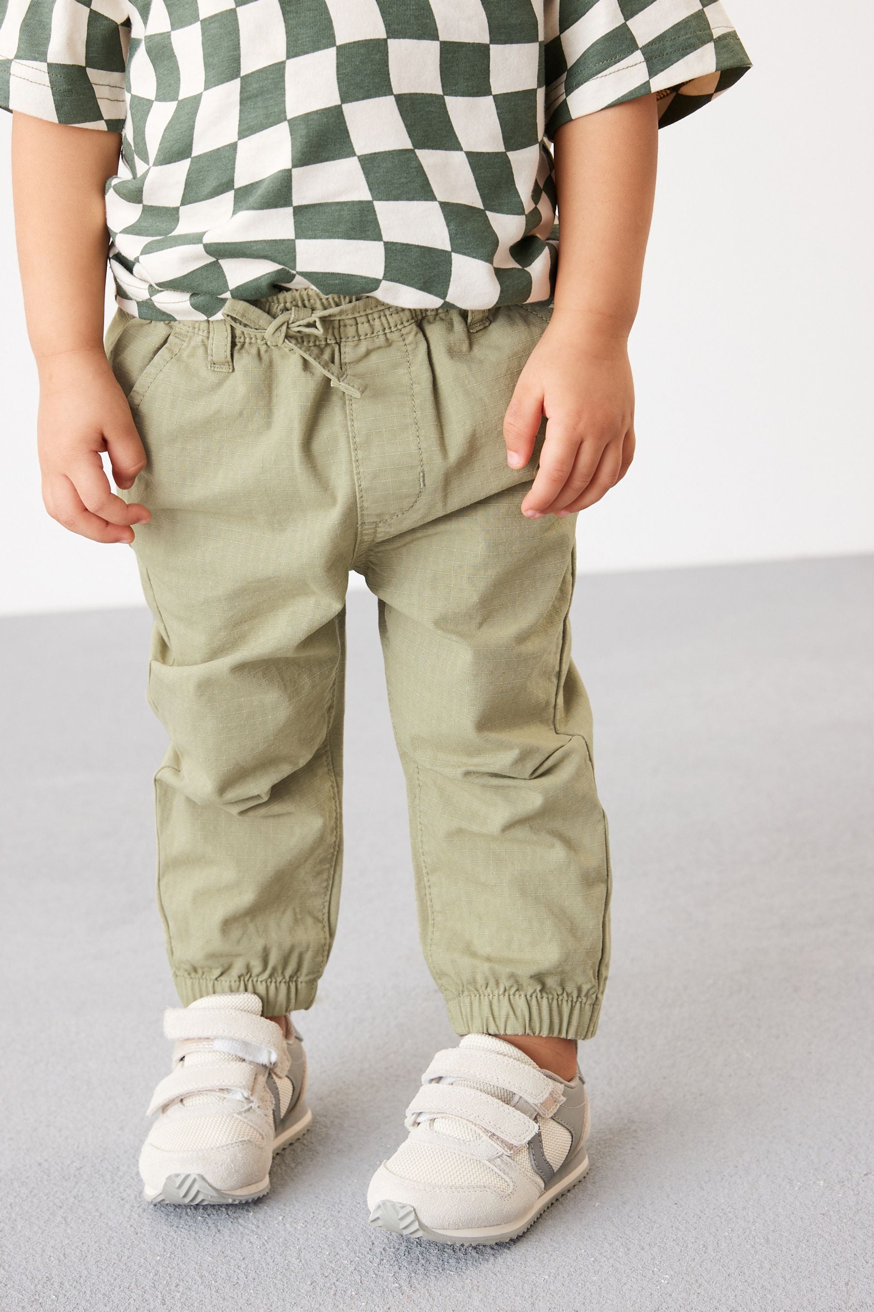 Khaki Green Pull-On Utility Trousers (3mths-7yrs)