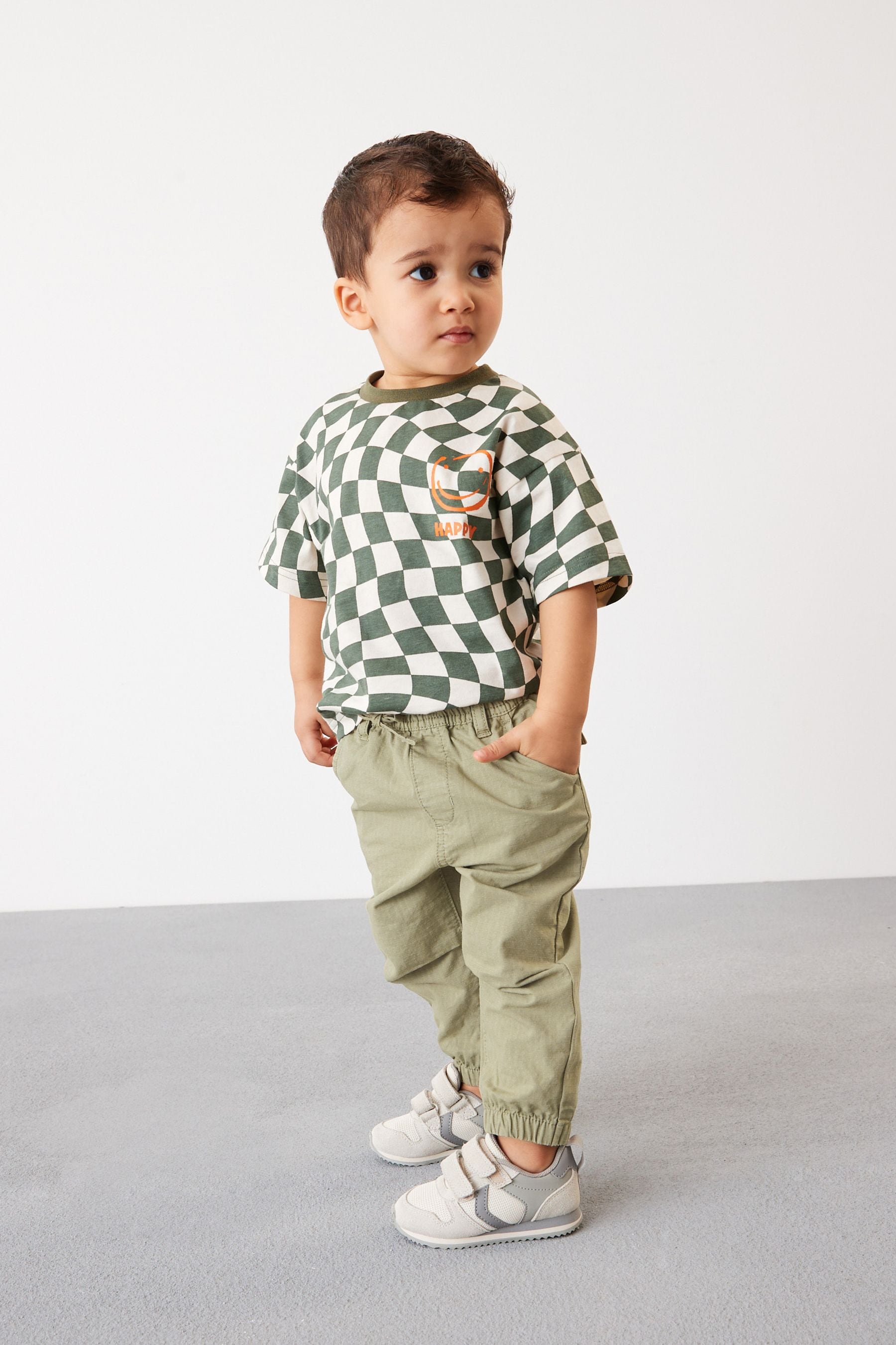 Khaki Green Pull-On Utility Trousers (3mths-7yrs)