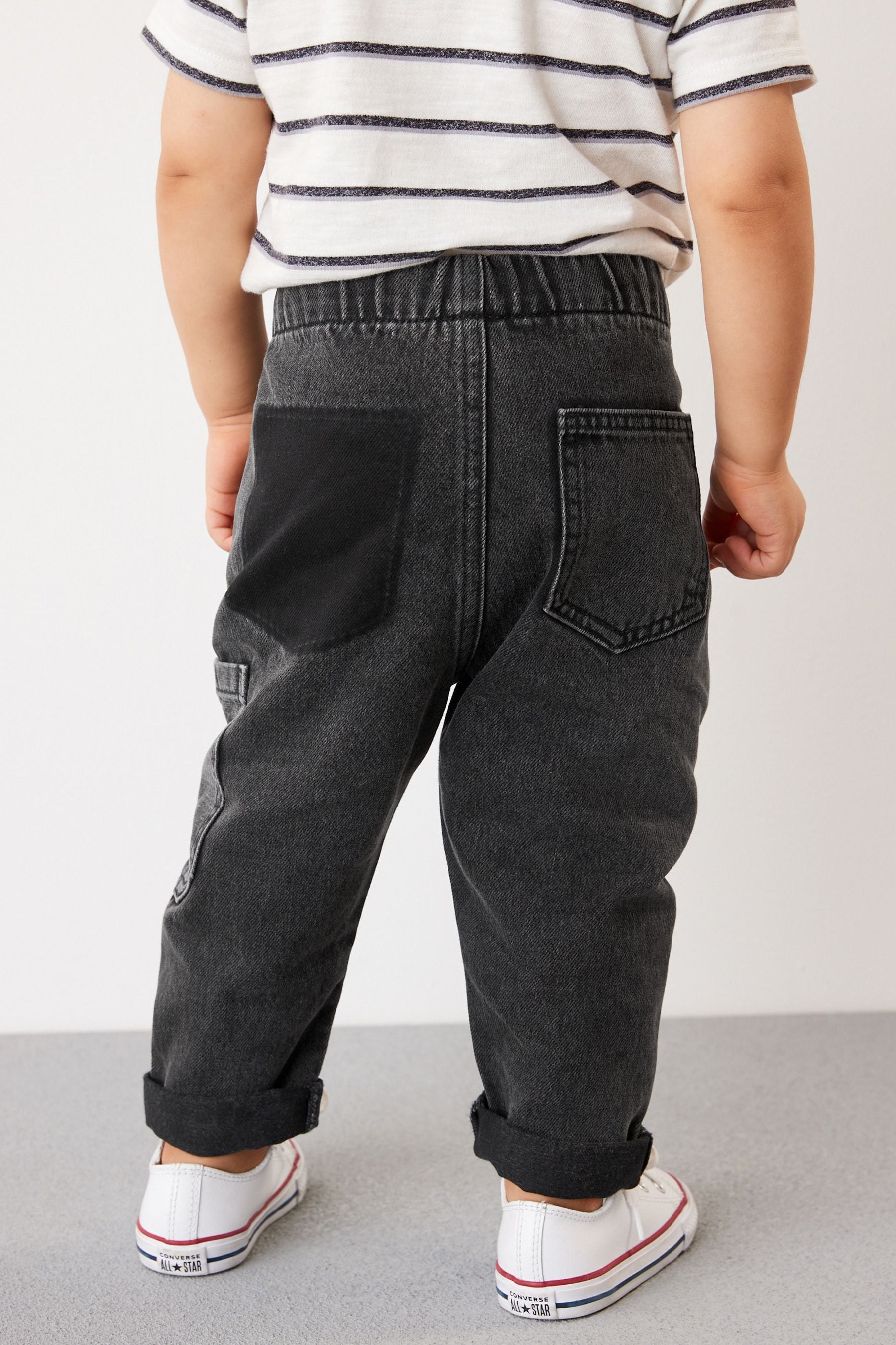 Black Denim Utility Jeans (3mths-7yrs)